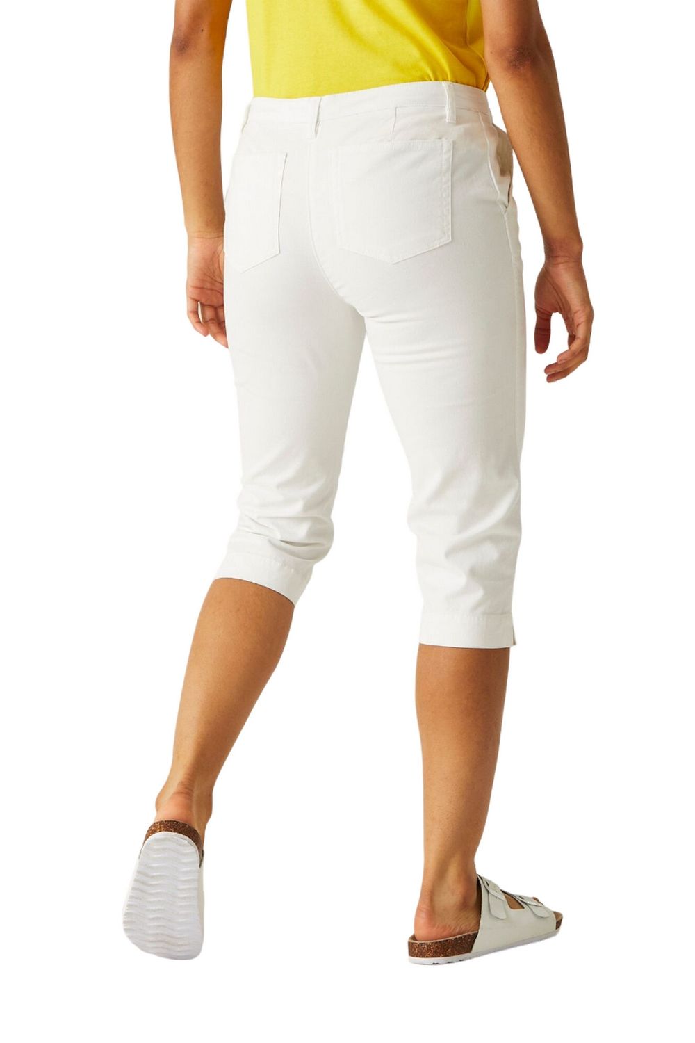 White Bayletta Capri Trousers, Image 5 of 6
