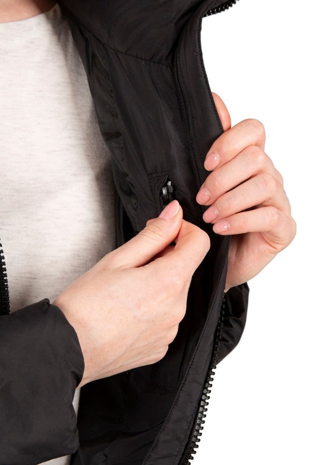 Black Trespass Black Faith Padded Jacket, Image 4 of 8