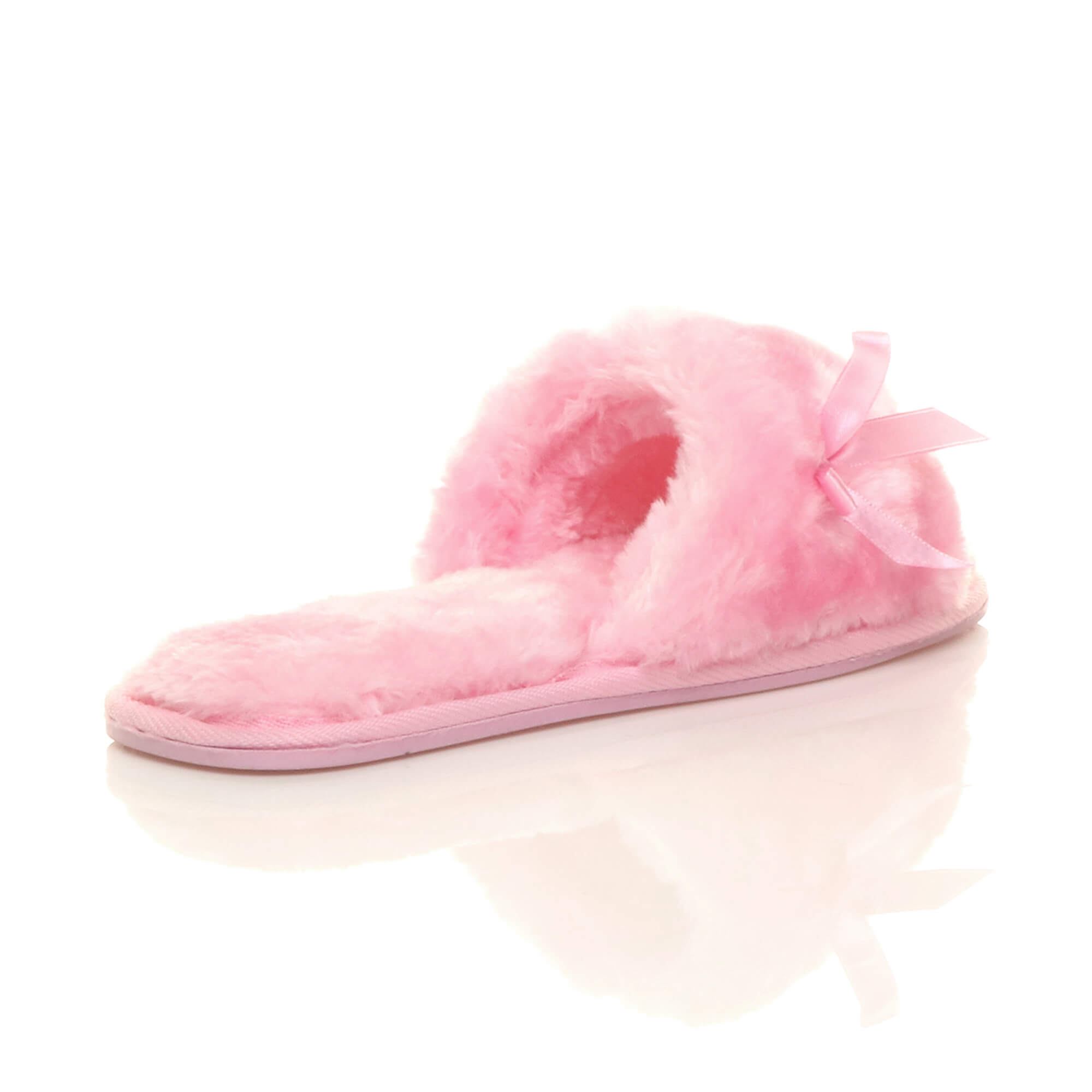 Pink AJVANI Pink Peep Toe Sandals Slippers, Image 4 of 6