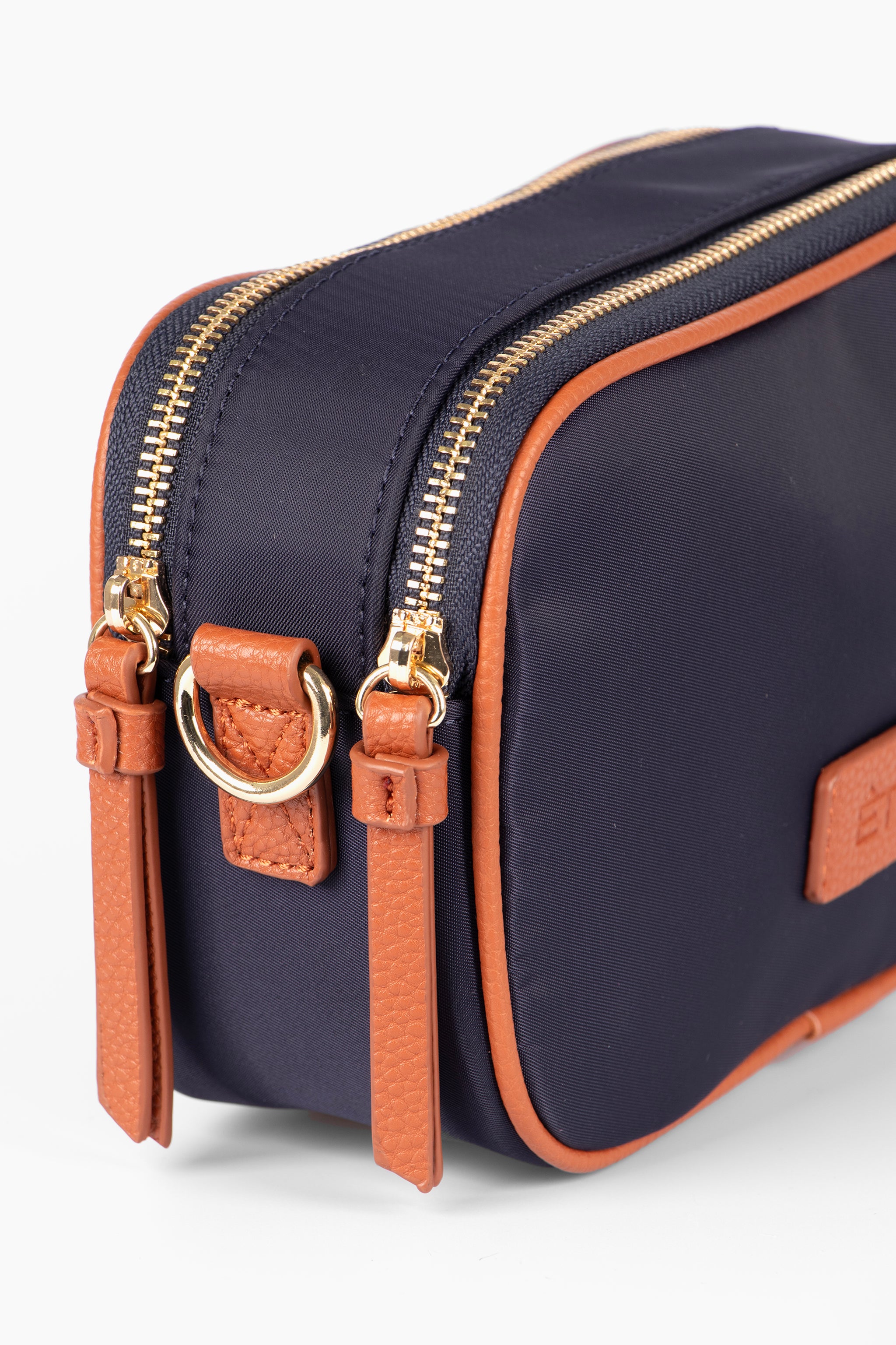 Navy Blue Etre Navy Blue Plain Crossbody Camera Bag, Image 3 of 3