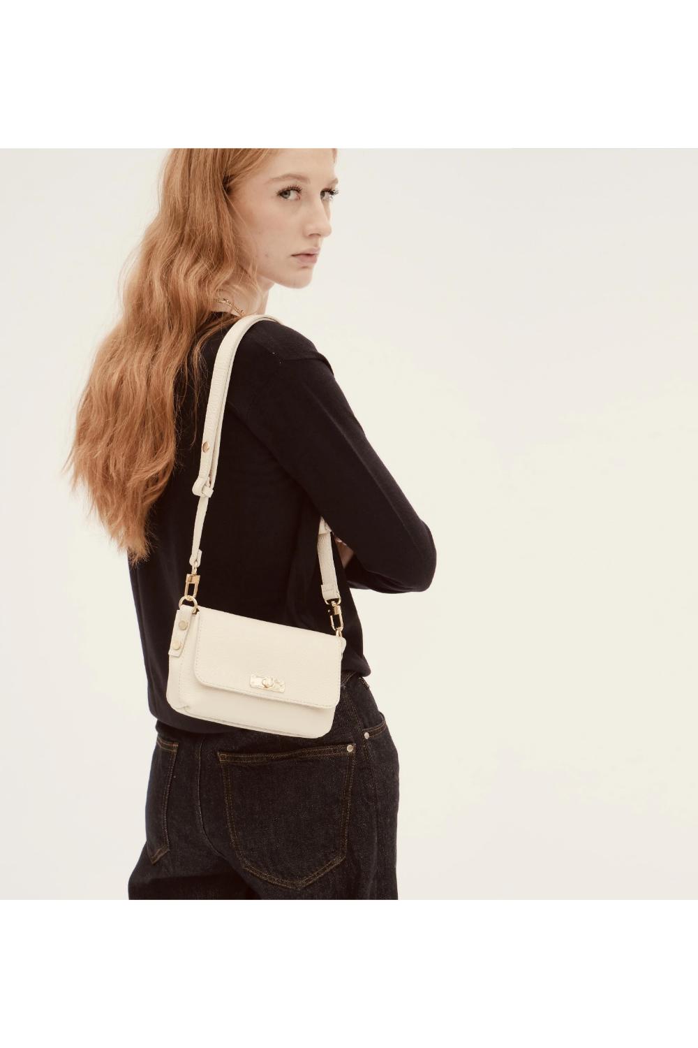 Stone The Maisie Mini Stone Leather Bag, Image 6 of 7