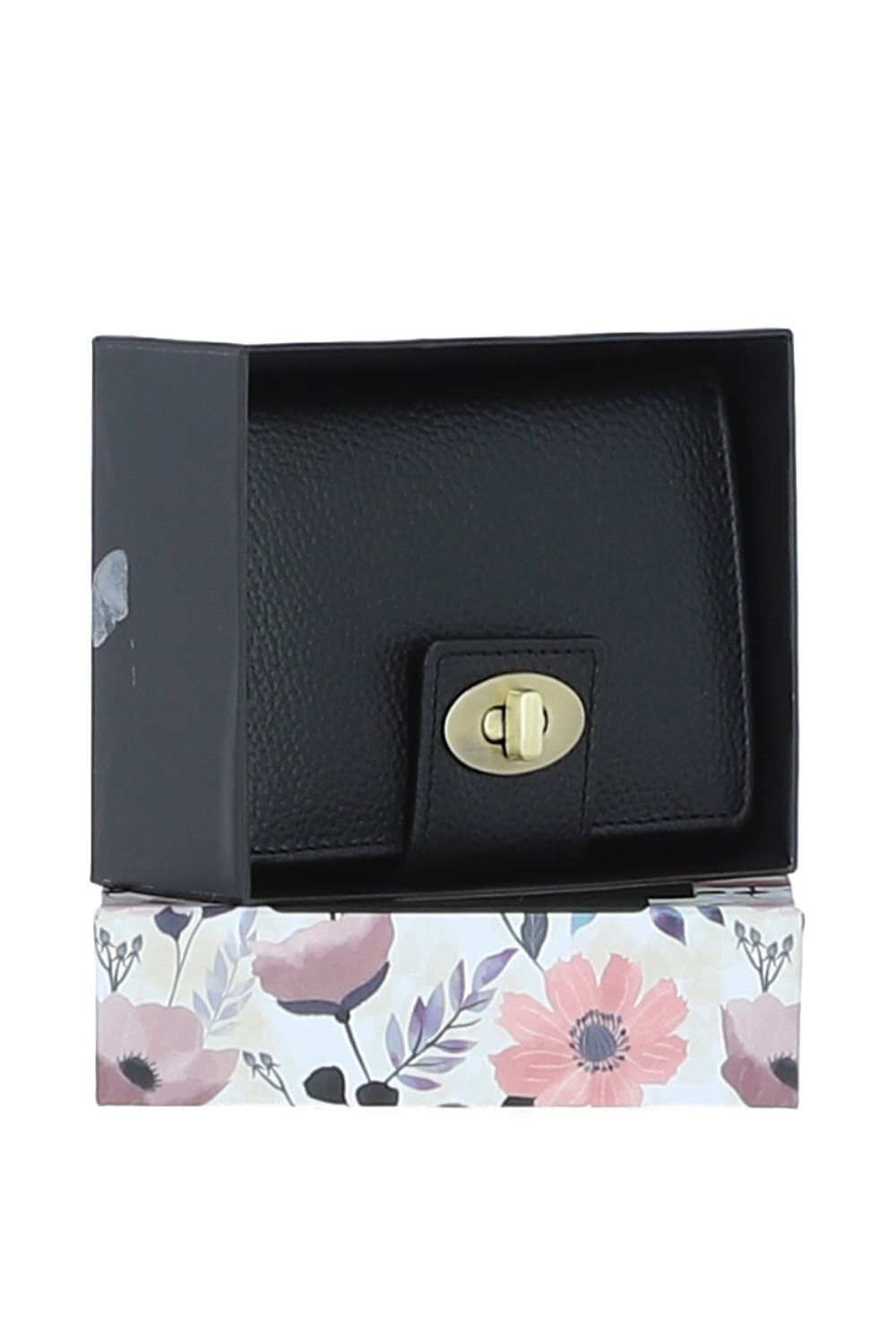 Black Elegant Real Leather Purse, Image 2 of 4
