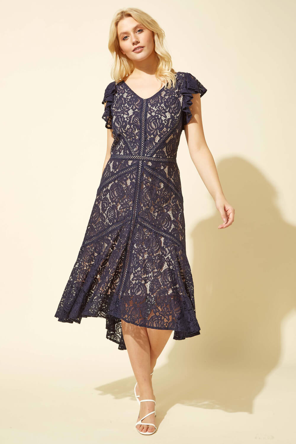 Palma High-Low Hem Midi Dress