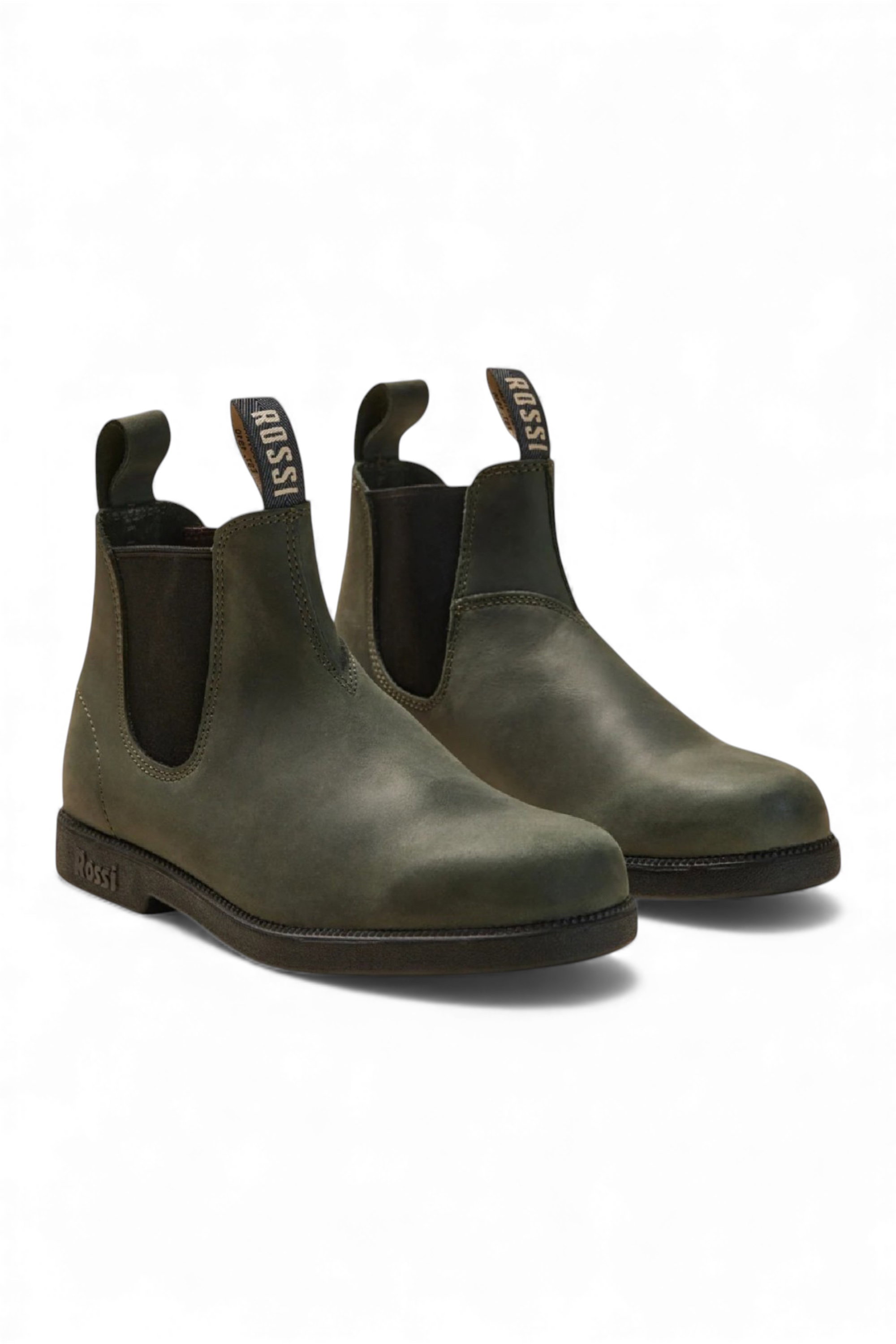 Dark Green Booma 607 Moss Leather Chelsea Boots, Image 2 of 5