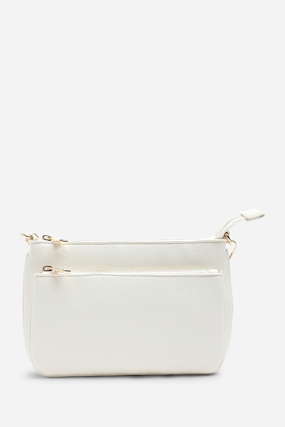 Cream Elani Small Double Zip Cross Body Bag, Image 1 of 7