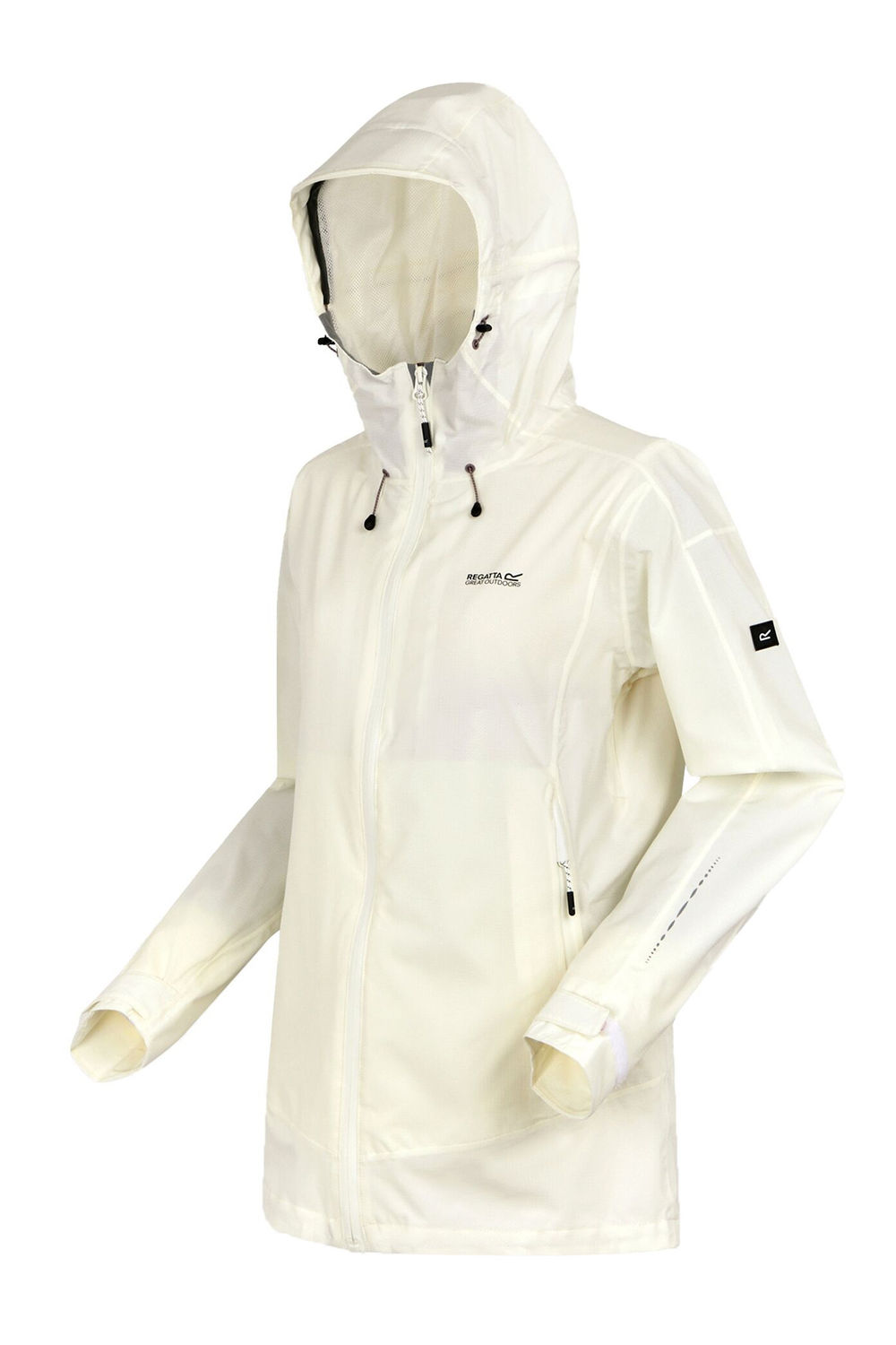 White Okara Waterproof Jacket, Image 3 of 6