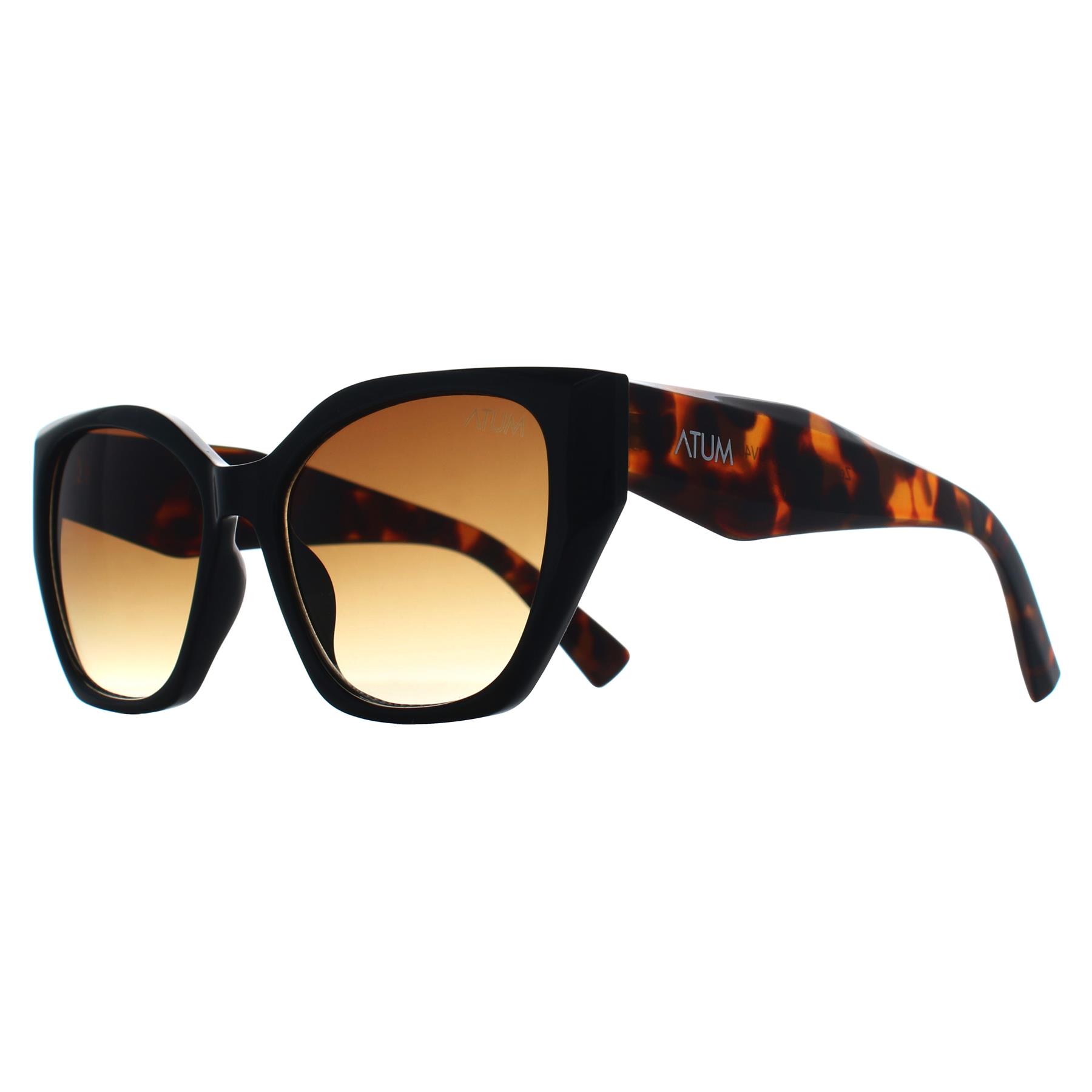 Black Cat Eye Shiny Black and Havana Brown Gradient Zenith, Image 2 of 3