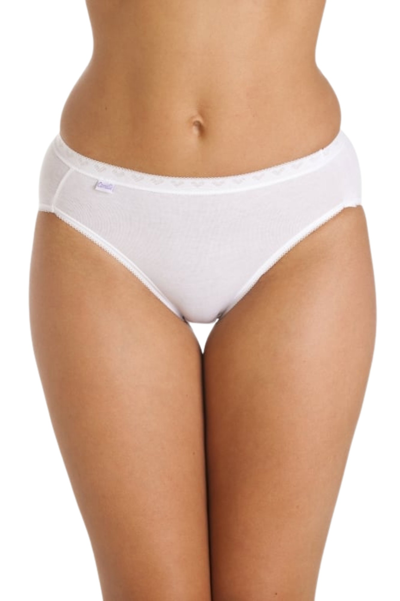 White 3 Pack High Leg Briefs, Image 1 of 5