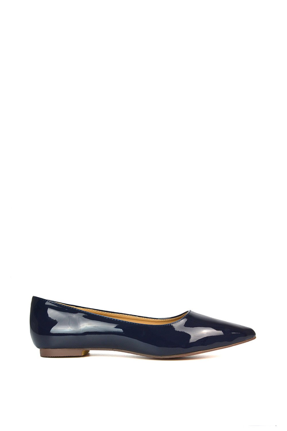 Black 'Cordelia' Slip On Pointed Toe Flat Ballerina Pump Shoes