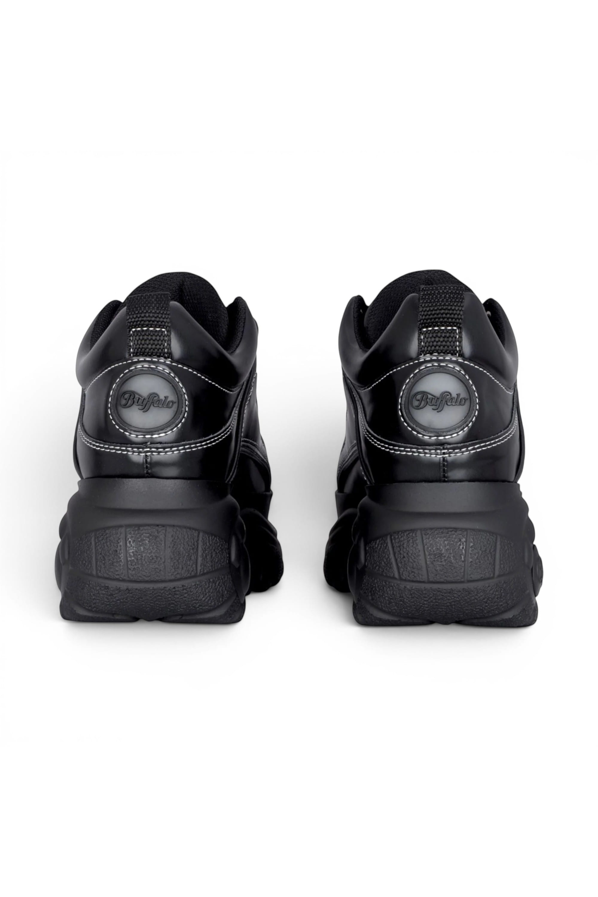 Black Womens Platform Fashion Trainers 1339-14, Image 5 of 6
