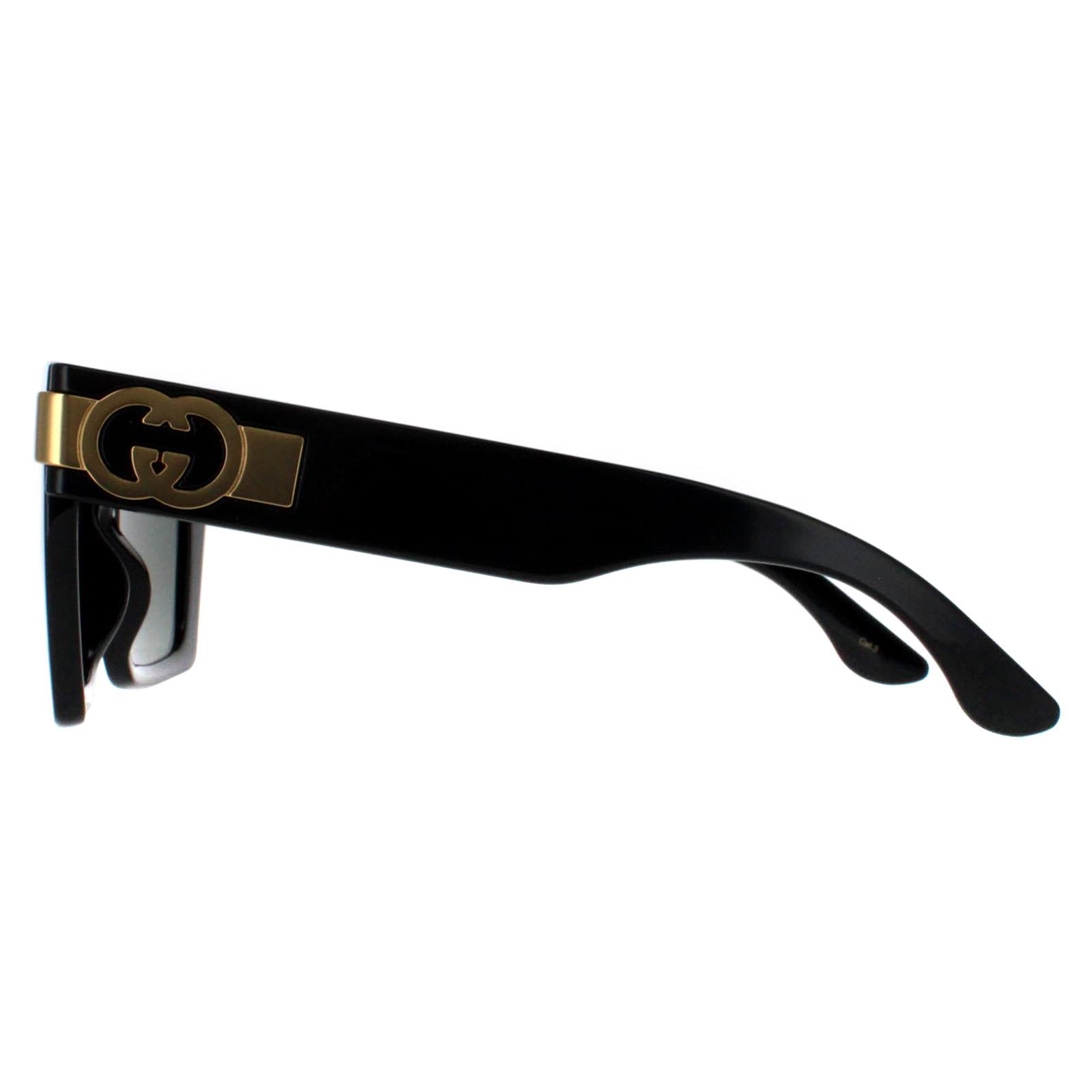 Black Square Black with Gold Grey GG1689S, Image 3 of 6