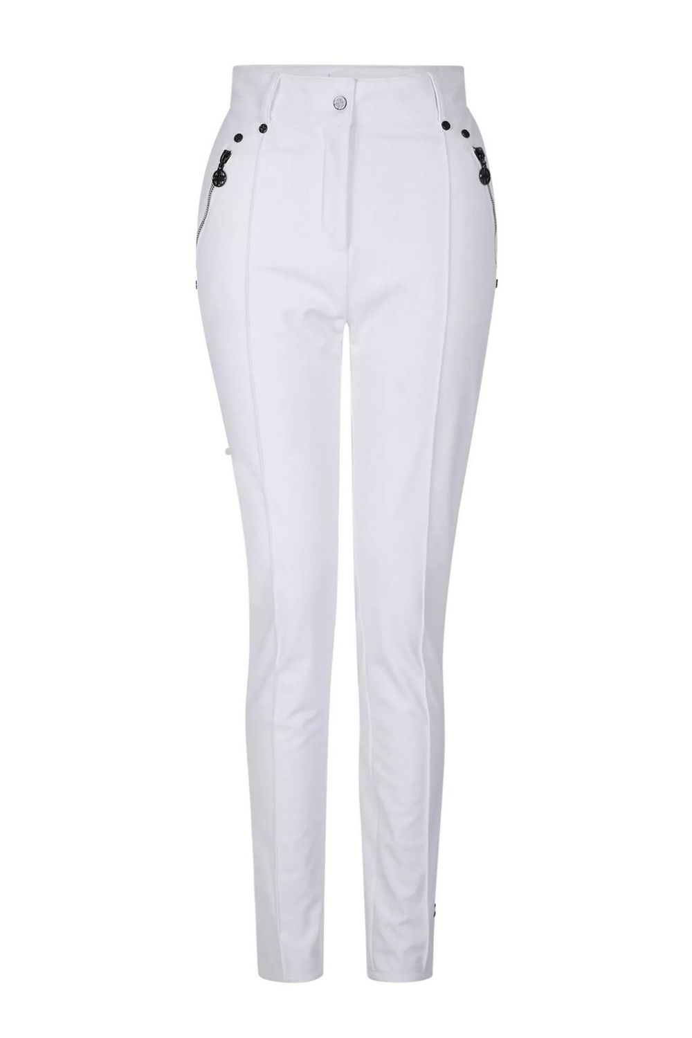 White Julian Macdonald Regimented Ski Trousers, Image 1 of 6
