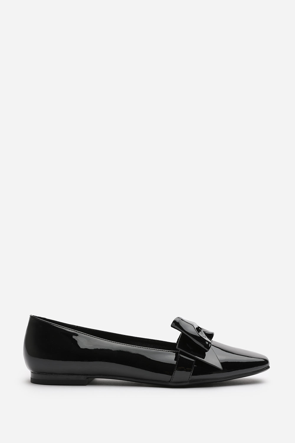Black 'Kaitlyn' Square Toe Ballet Flats, Image 2 of 4
