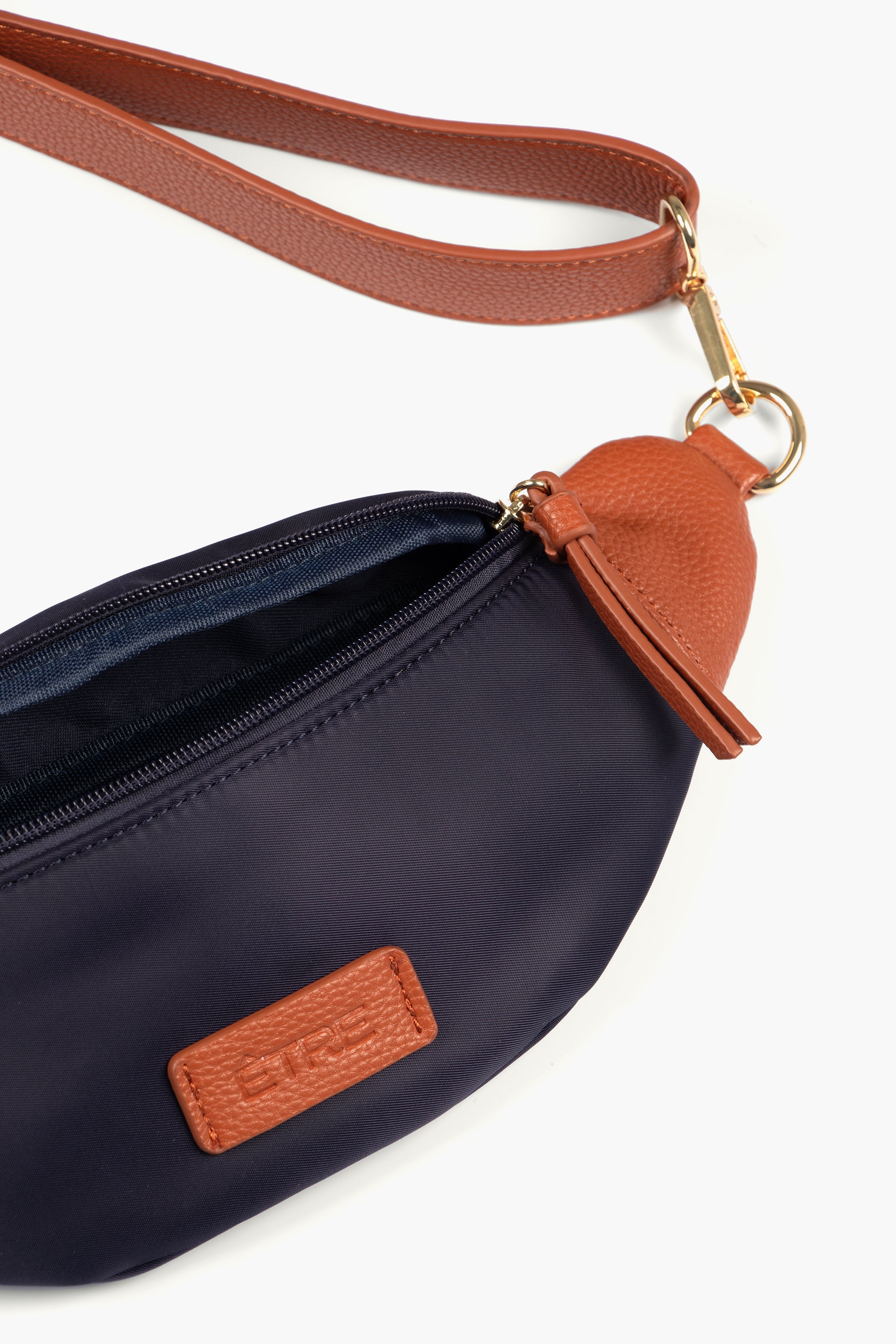 Navy Blue Etre Navy Blue Compact Crossbody Bum Bag, Image 2 of 2