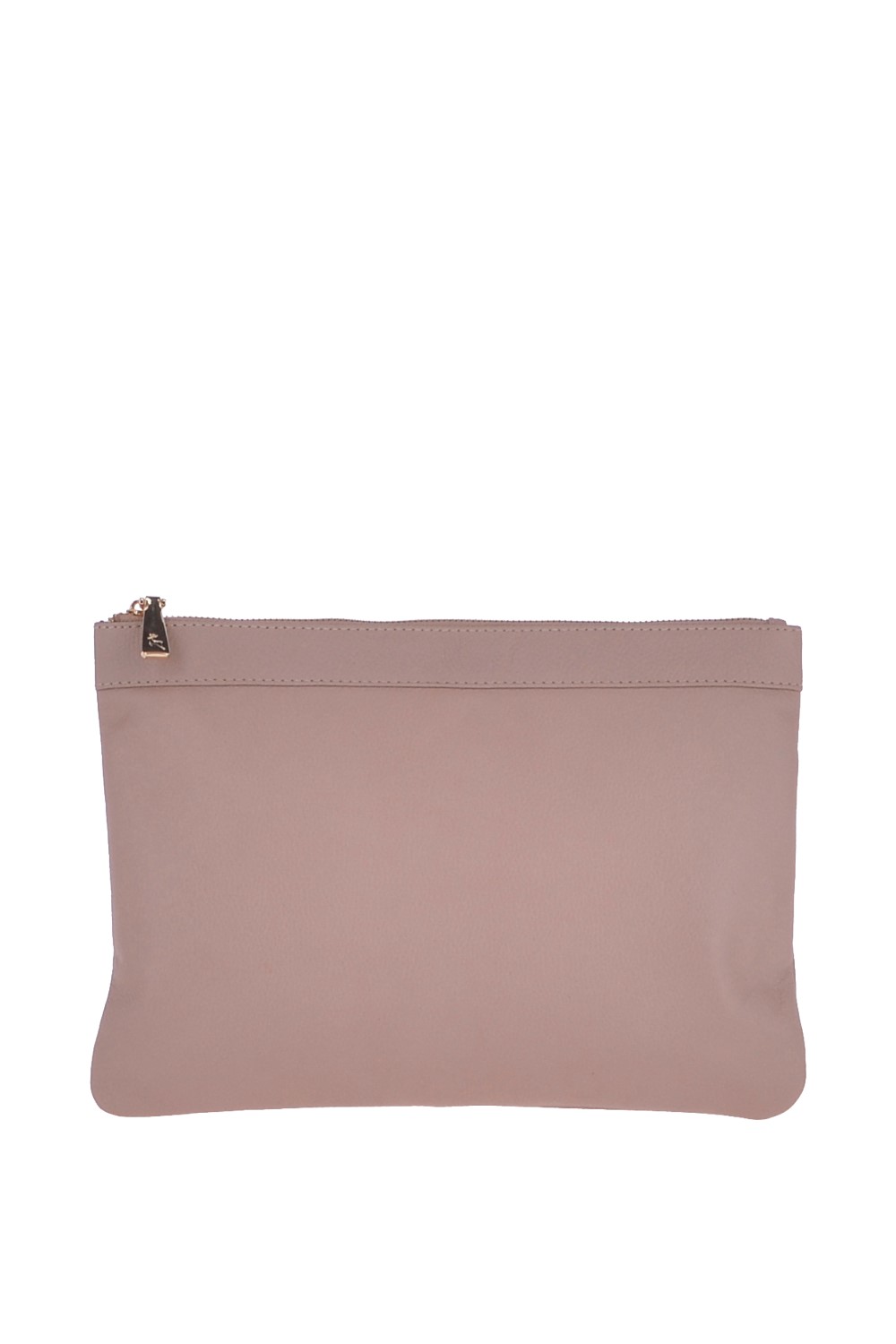 Light Pink Large Padded Leather Pouch Bag, Image 2 of 2