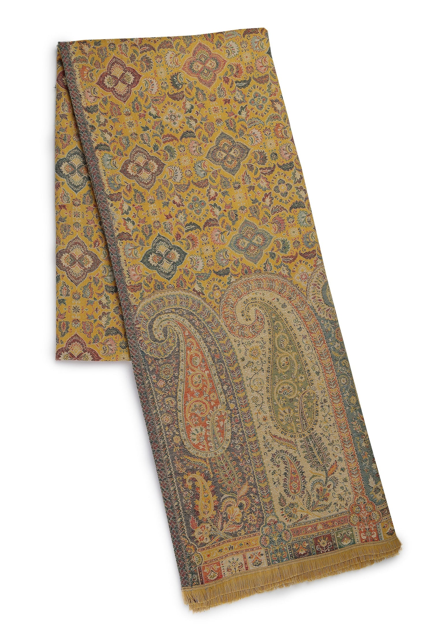 Multi Kashmiri Jamawar Scarf