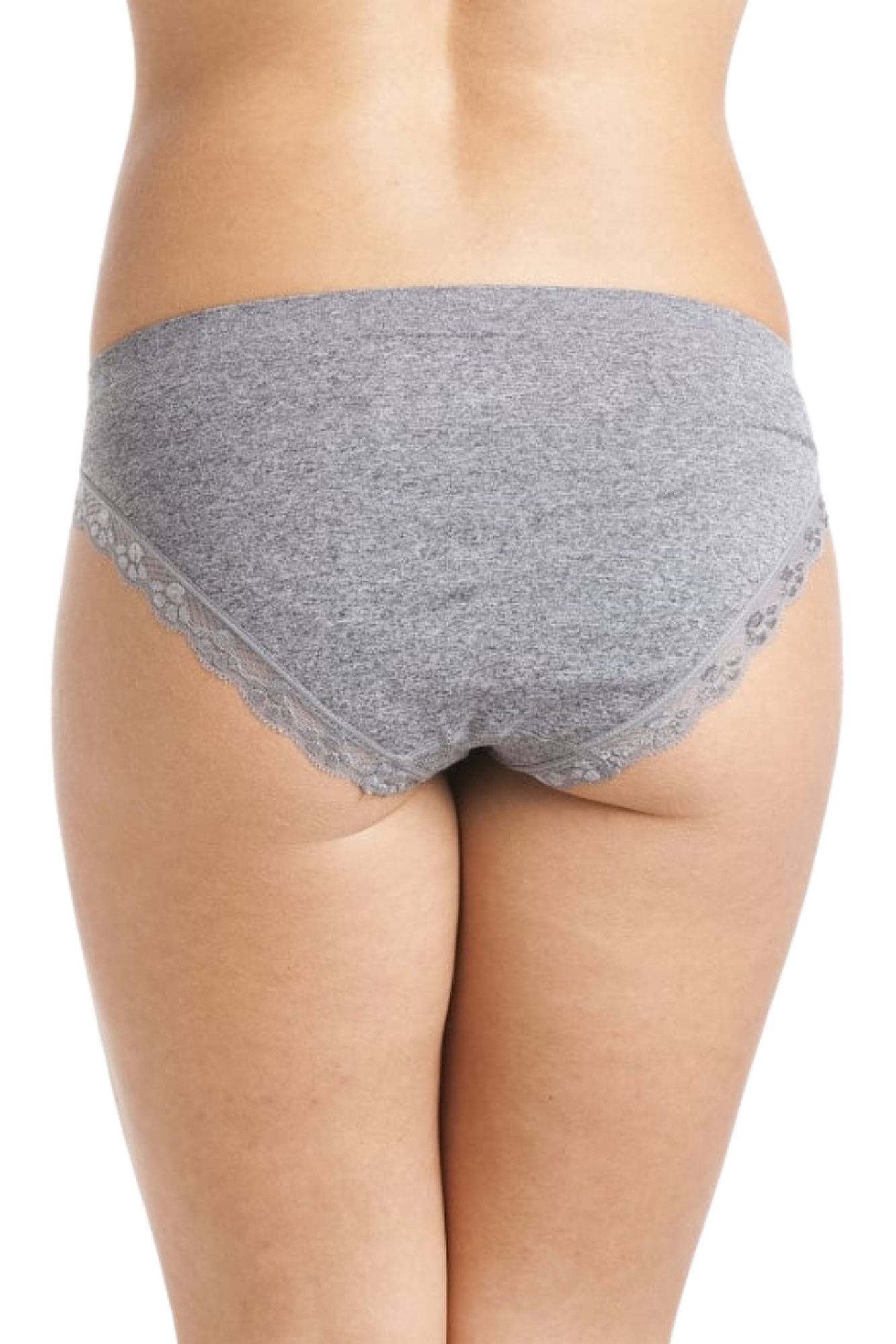 Grey Grey 2 Pack Seamless Soft Midi Briefs, Image 3 of 4