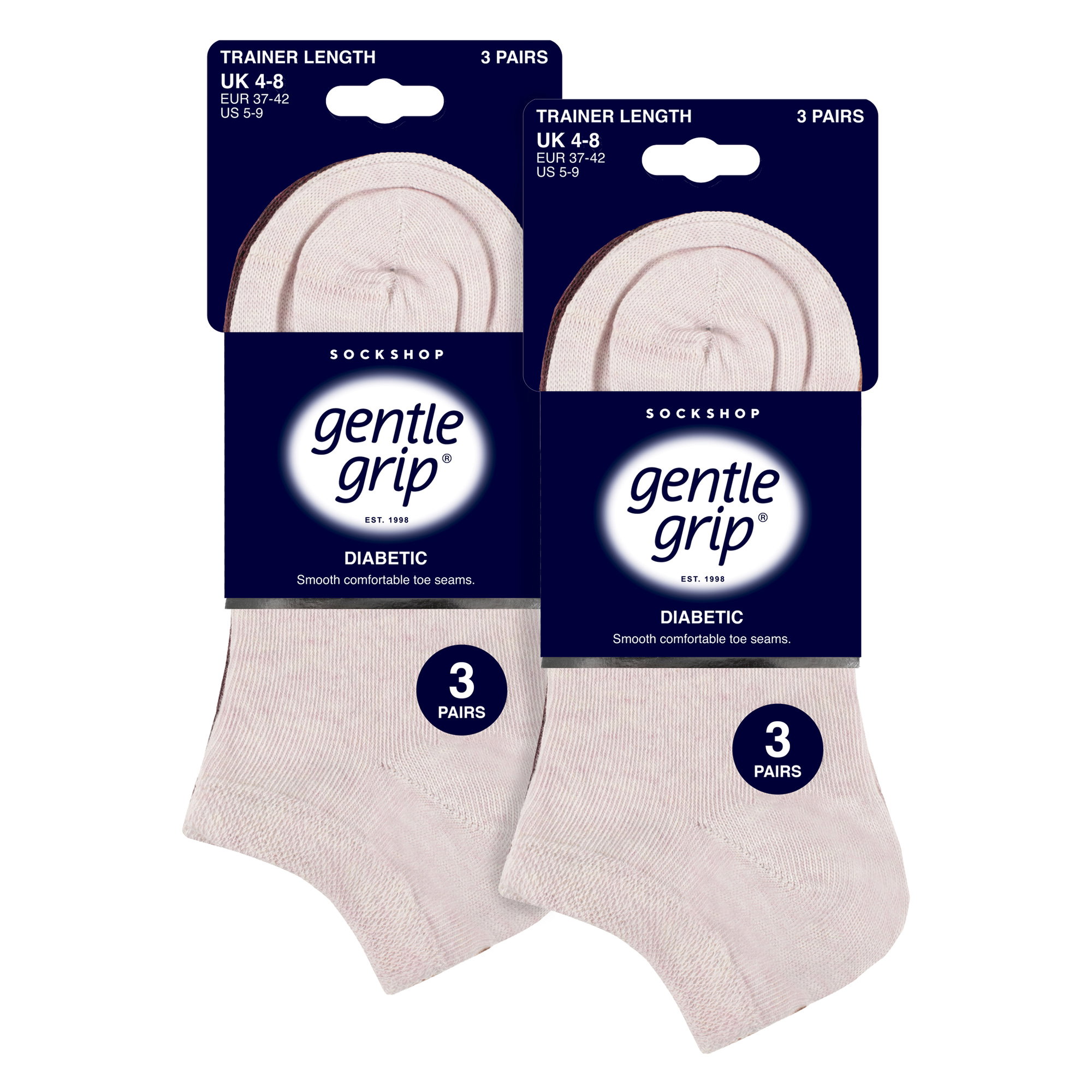 Burgundy 6 Pack Trainer Cotton Rich Socks, Image 4 of 4