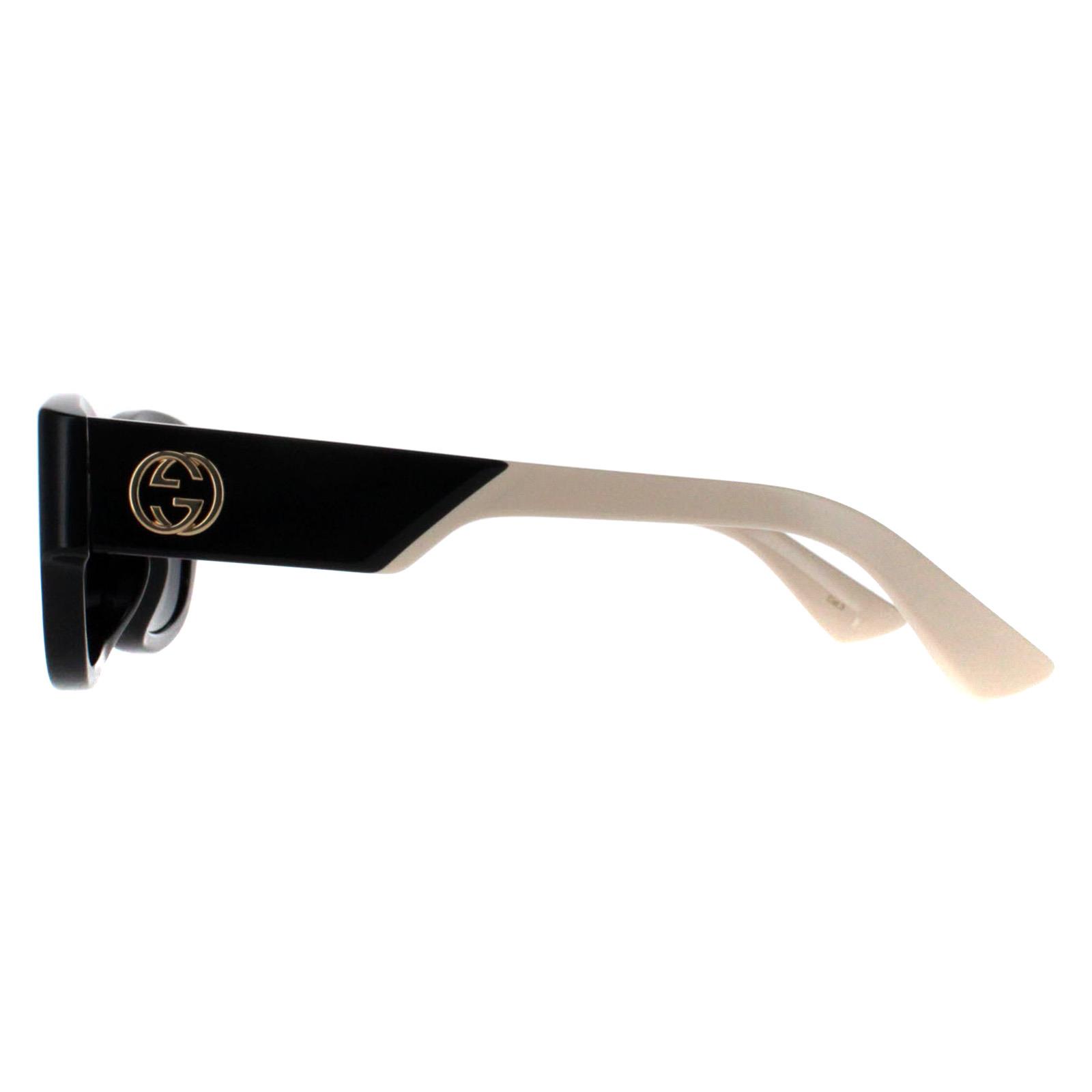 Black Square Black with Ivory Grey GG1667SK, Image 3 of 4