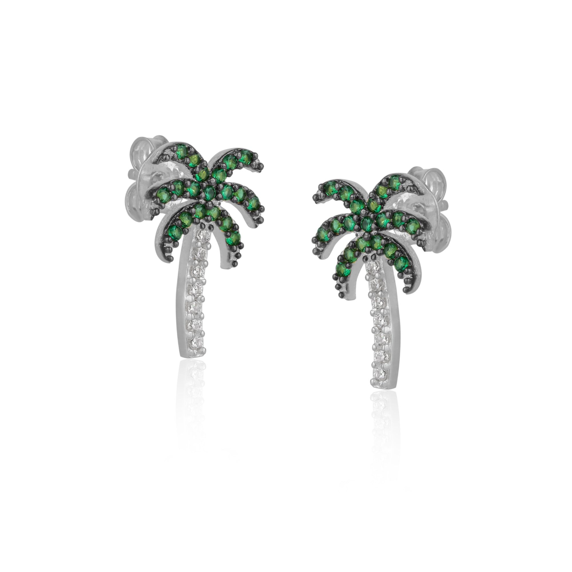 Silver Spero Silver Palm Tree Sterling Silver Stud Earring, Image 1 of 1