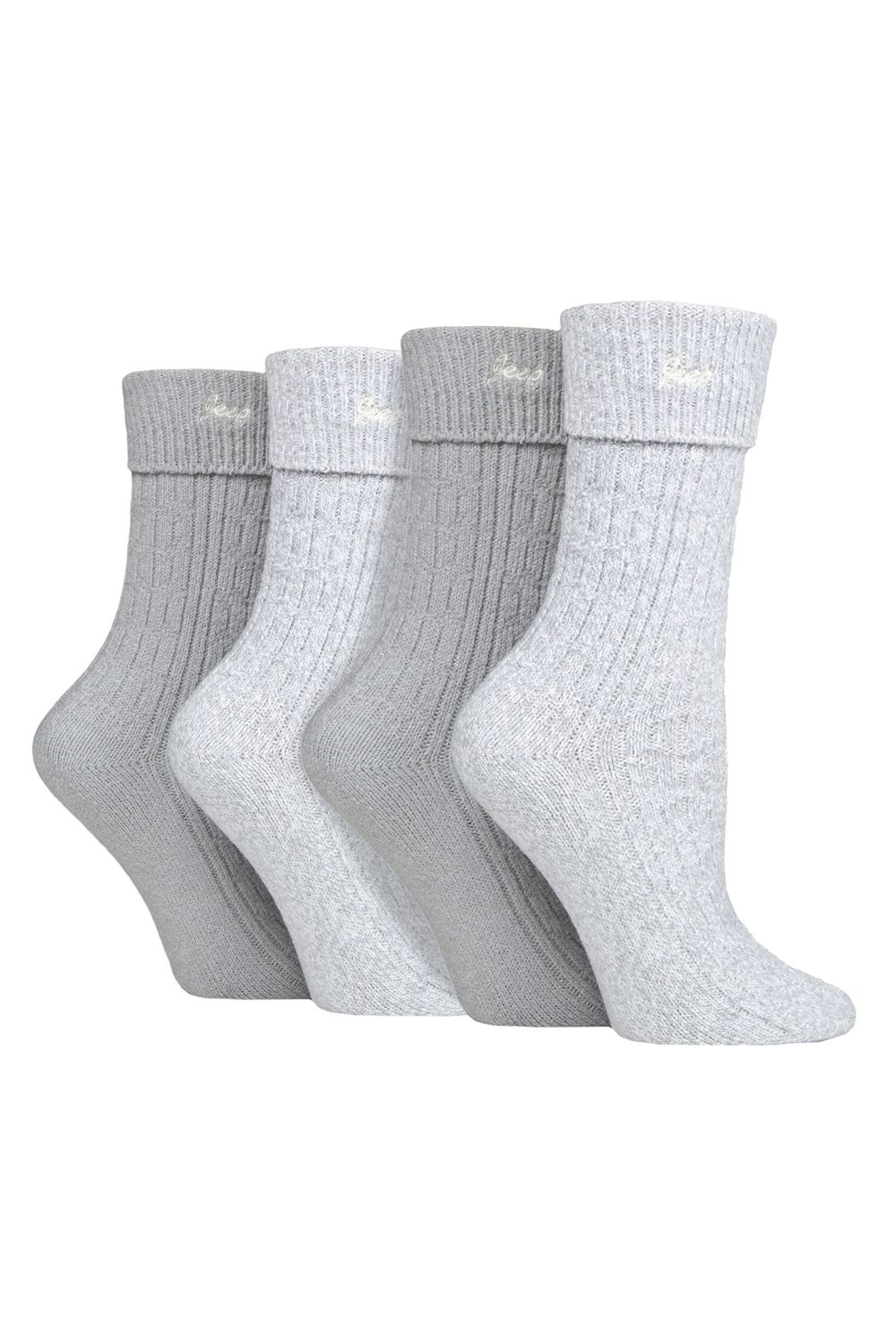 White 4 Pack Super Soft Walking Boot Hiking Socks, Image 1 of 3