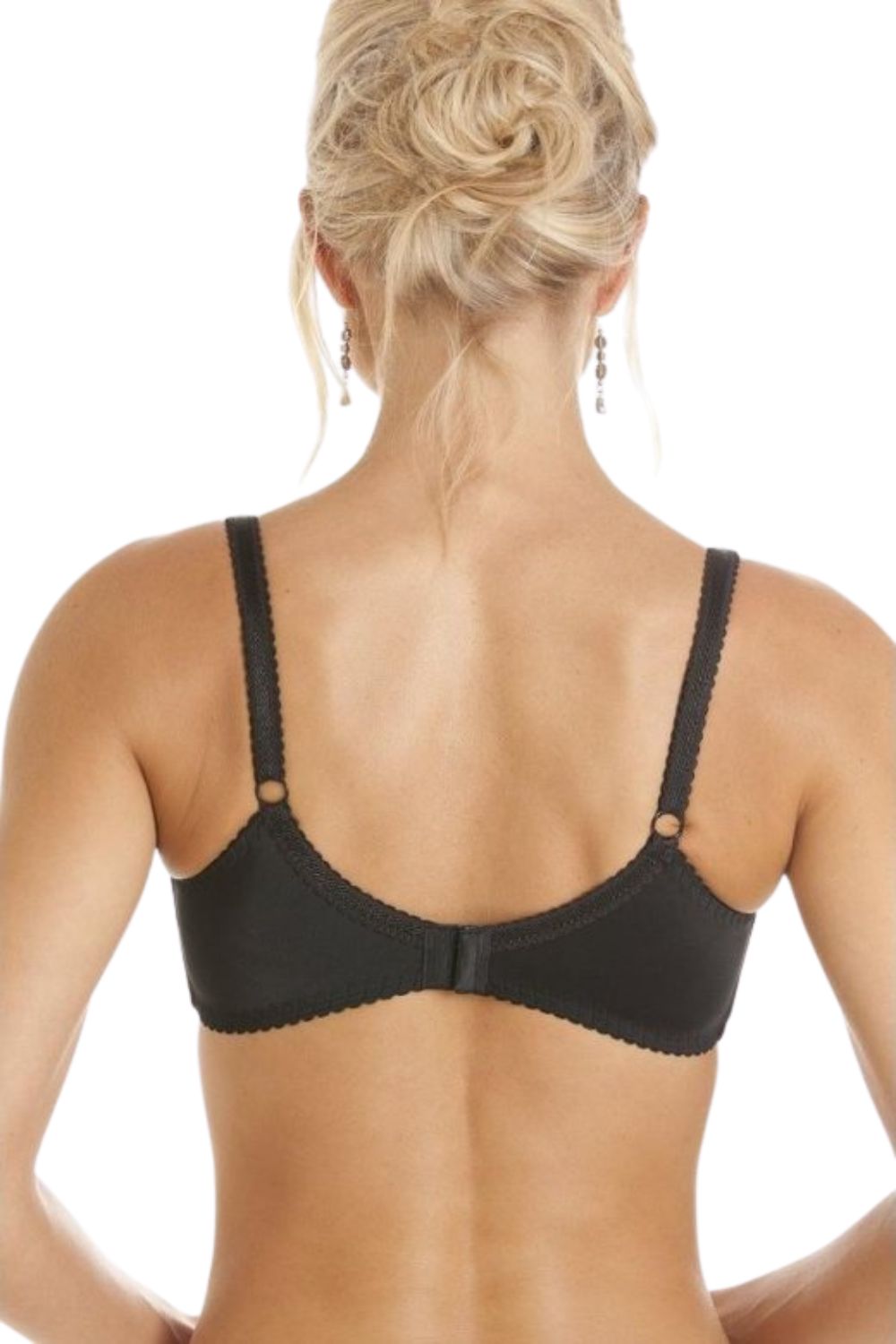 Black Lace Non Padded Underwired Bra, Image 2 of 4