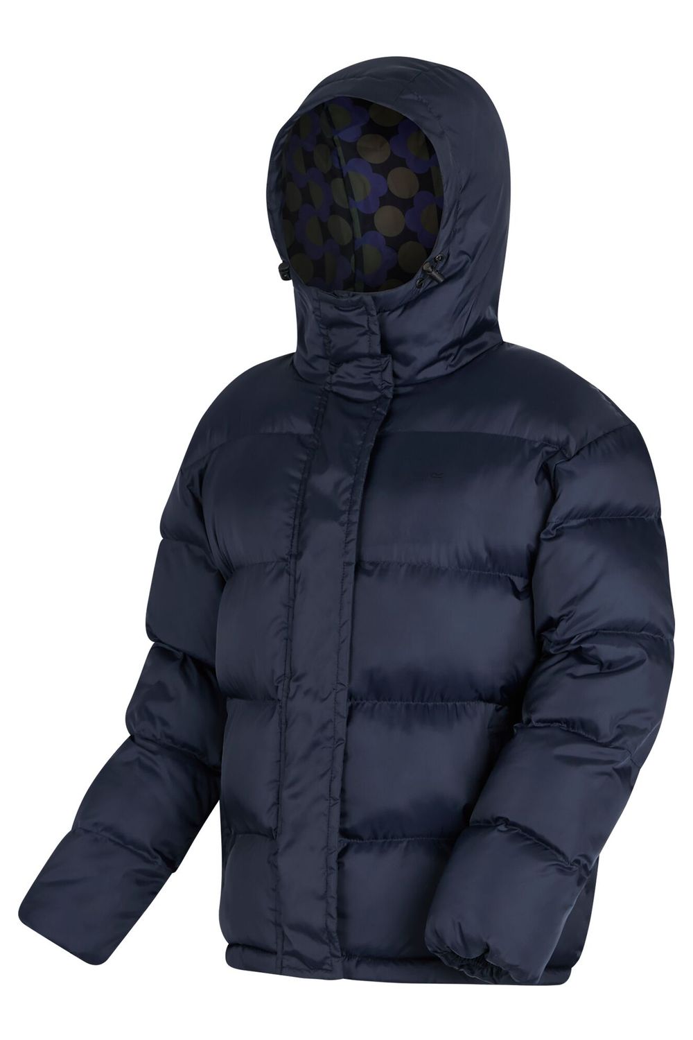 Navy Orla Kiely Flowers Quilted Oversized Jacket, Image 3 of 5
