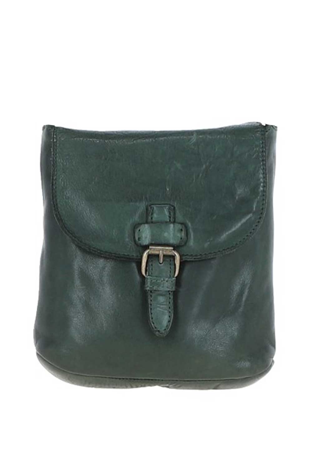 Green Ashwood Leather Green Real Leather Small Luxurious Flight Bag, Image 1 of 5