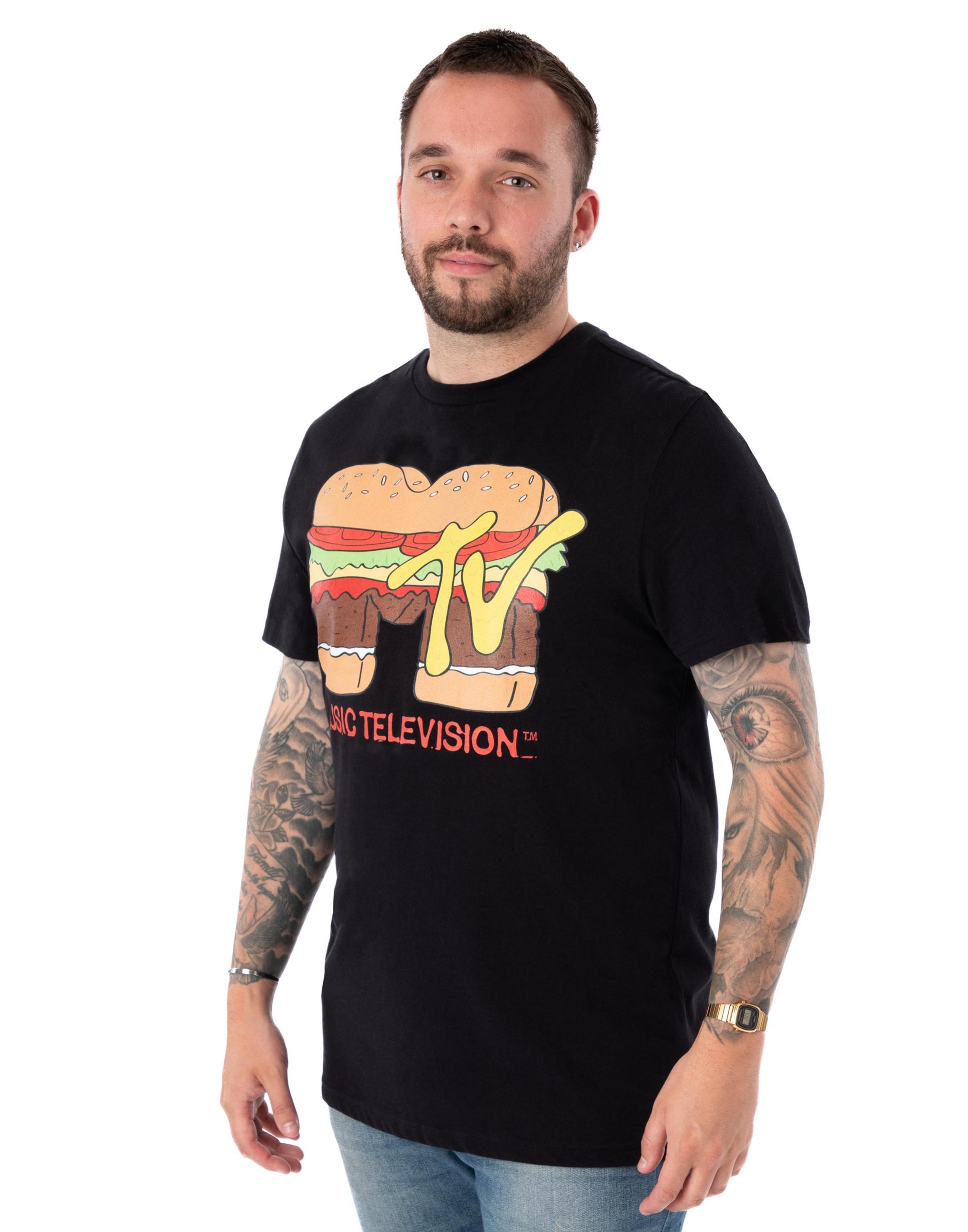 Black MTV Burger T-Shirt, Image 2 of 6