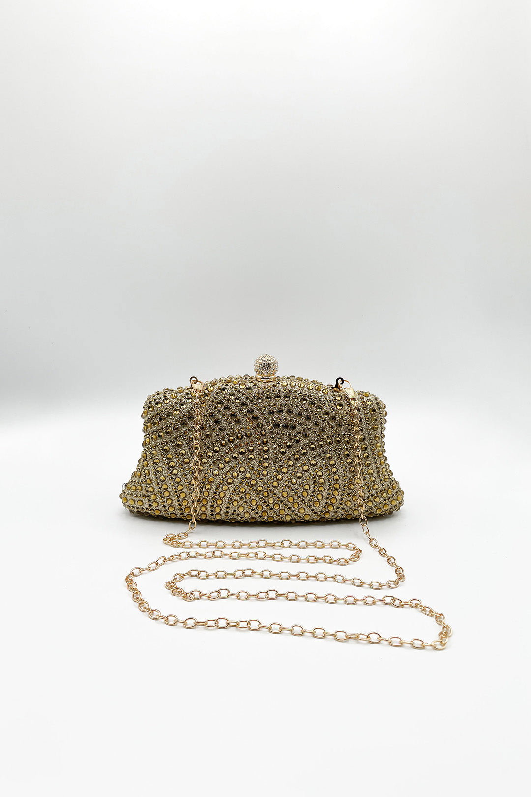 Gold Embellished Clutch Bag, Image 5 of 5