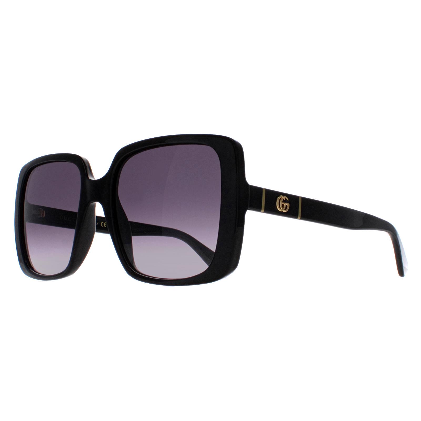 Black Gucci Black Square Black Grey Gradient GG0632S, Image 2 of 4