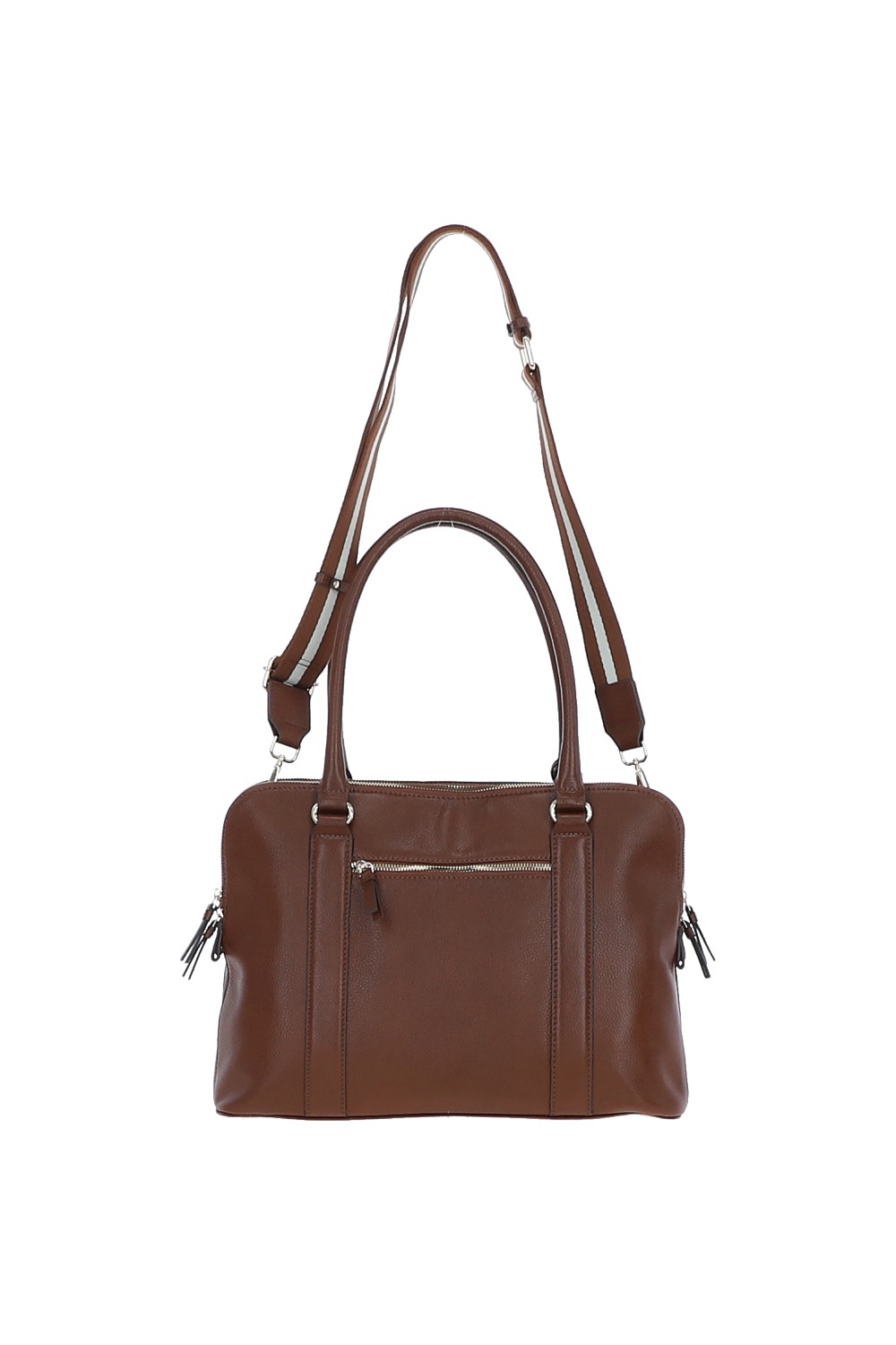 Tan 'Cuore di Cuoio' 3 Section Large Leather Handbag, Image 4 of 4