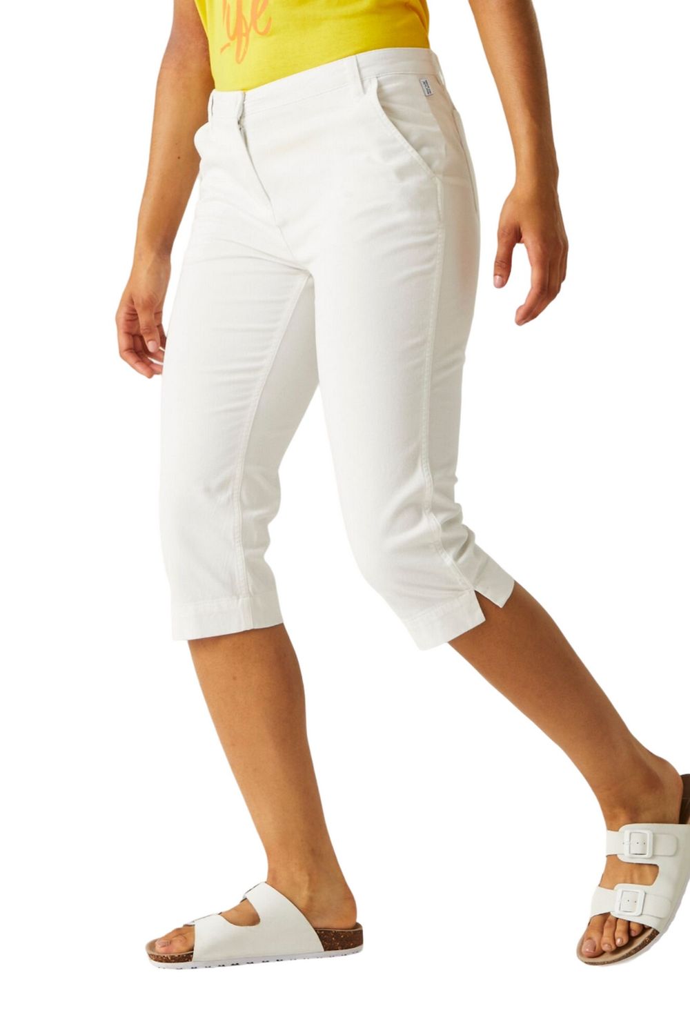 White Bayletta Capri Trousers, Image 1 of 6
