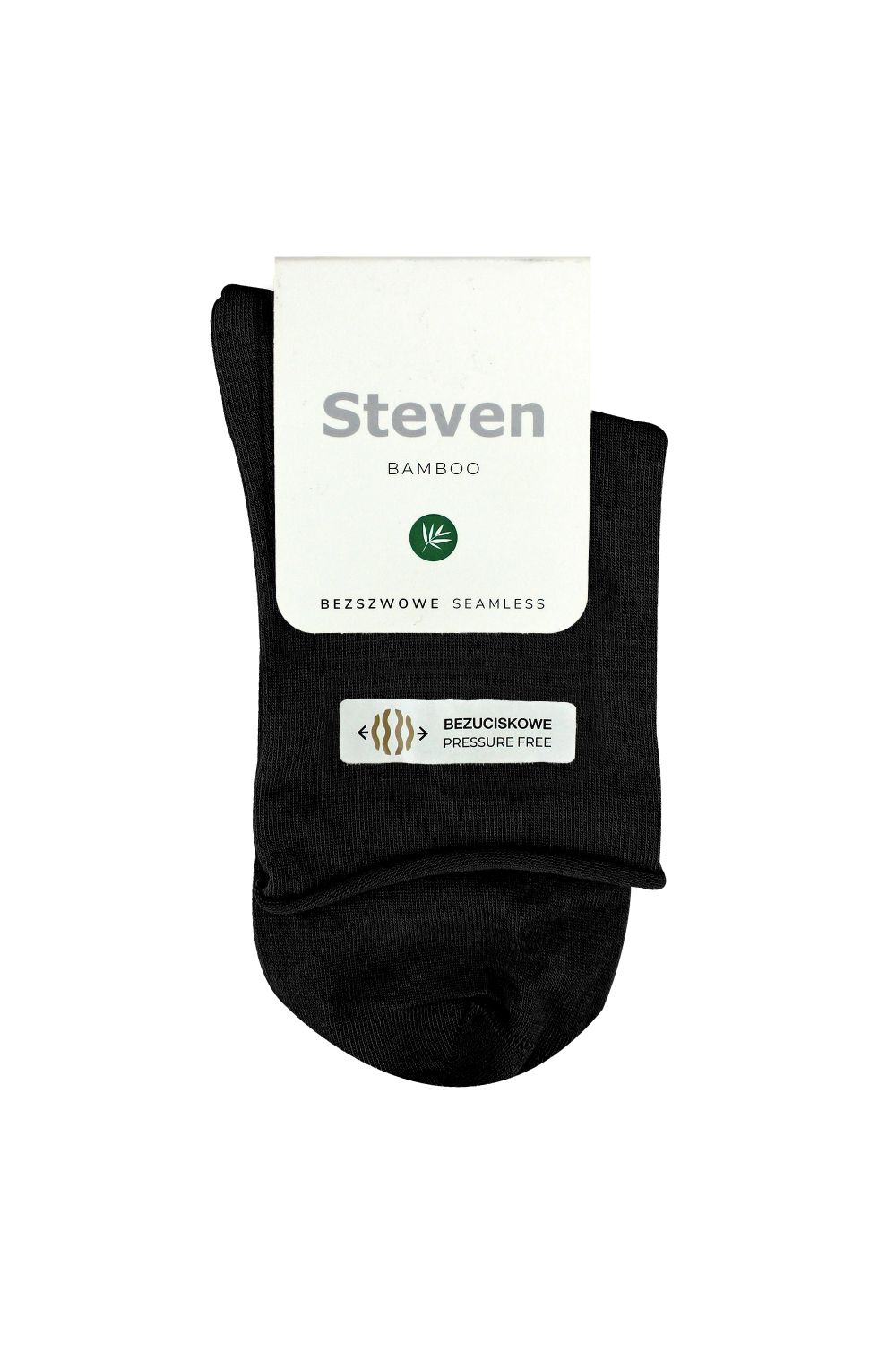 Black Bamboo Sensory Soft Seamless Socks, Image 2 of 5