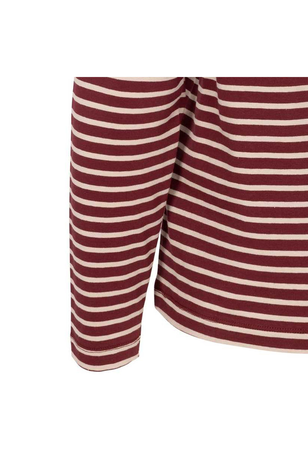 Wine Karen Yarn Dyed Stripe Shirt, Image 5 of 5