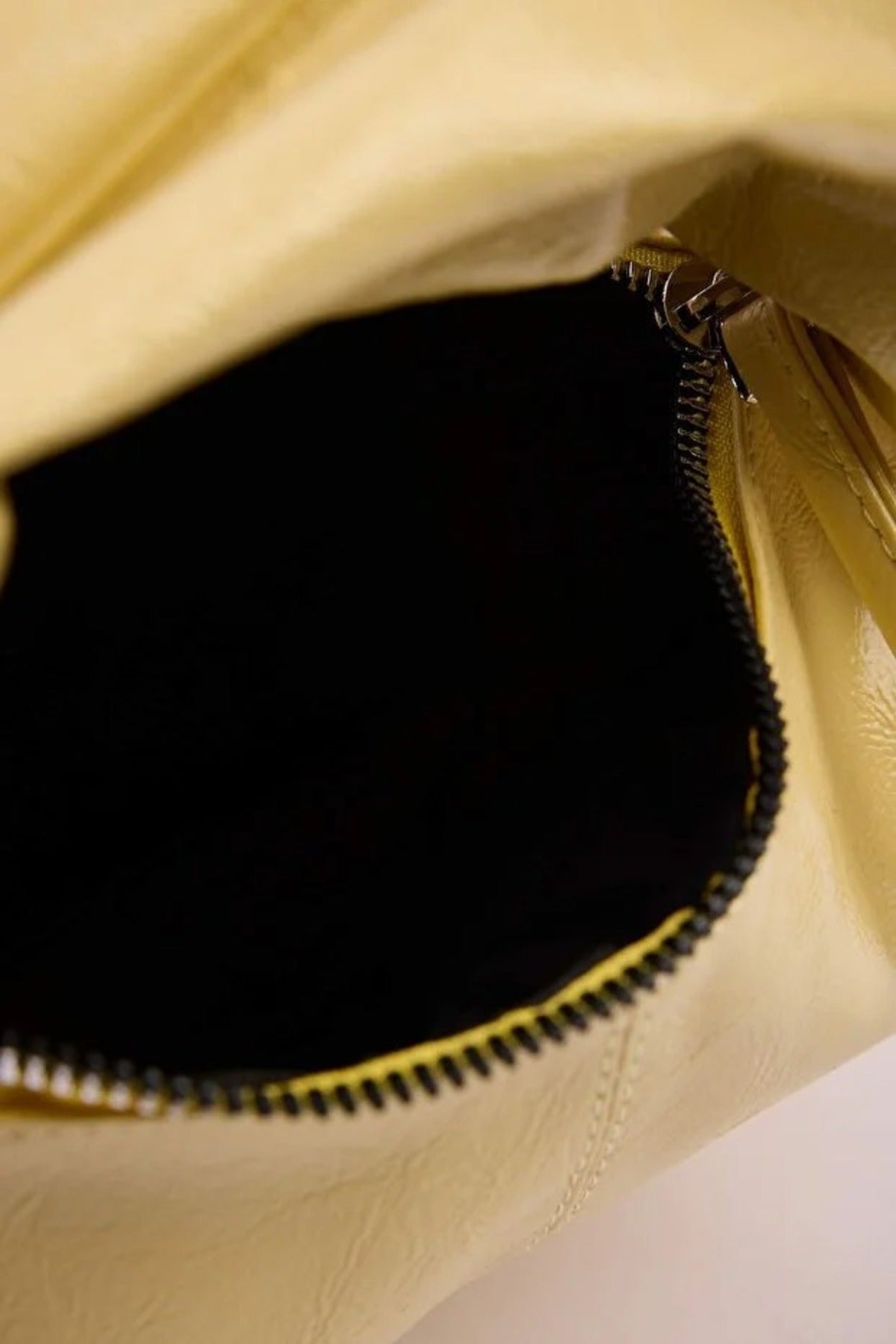 Yellow Oval Knot-Handle Mini Shoulder Bag, Image 2 of 3