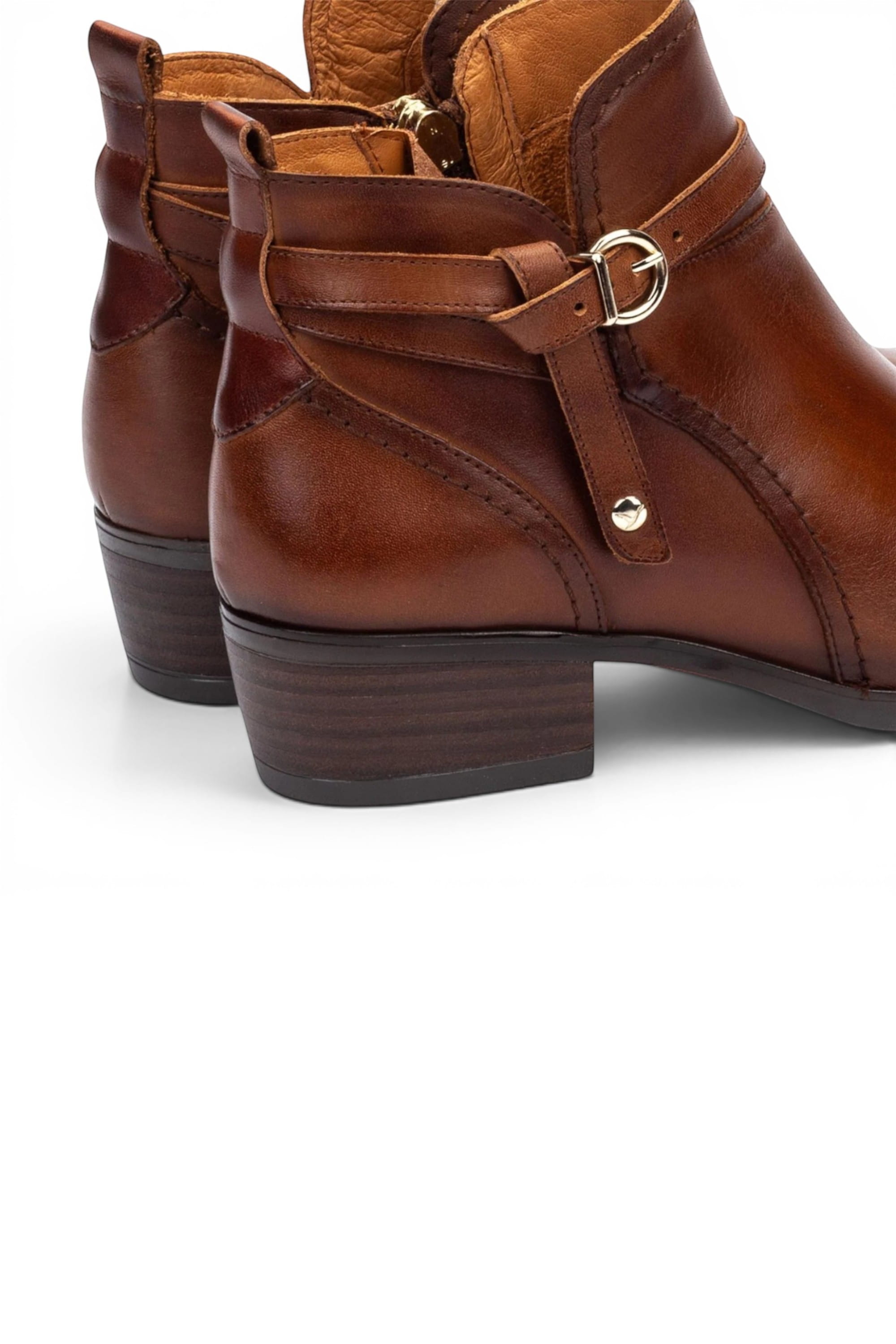 Brown Womens Sleek Ankle Heel Boots W1U-8901C1, Image 6 of 6