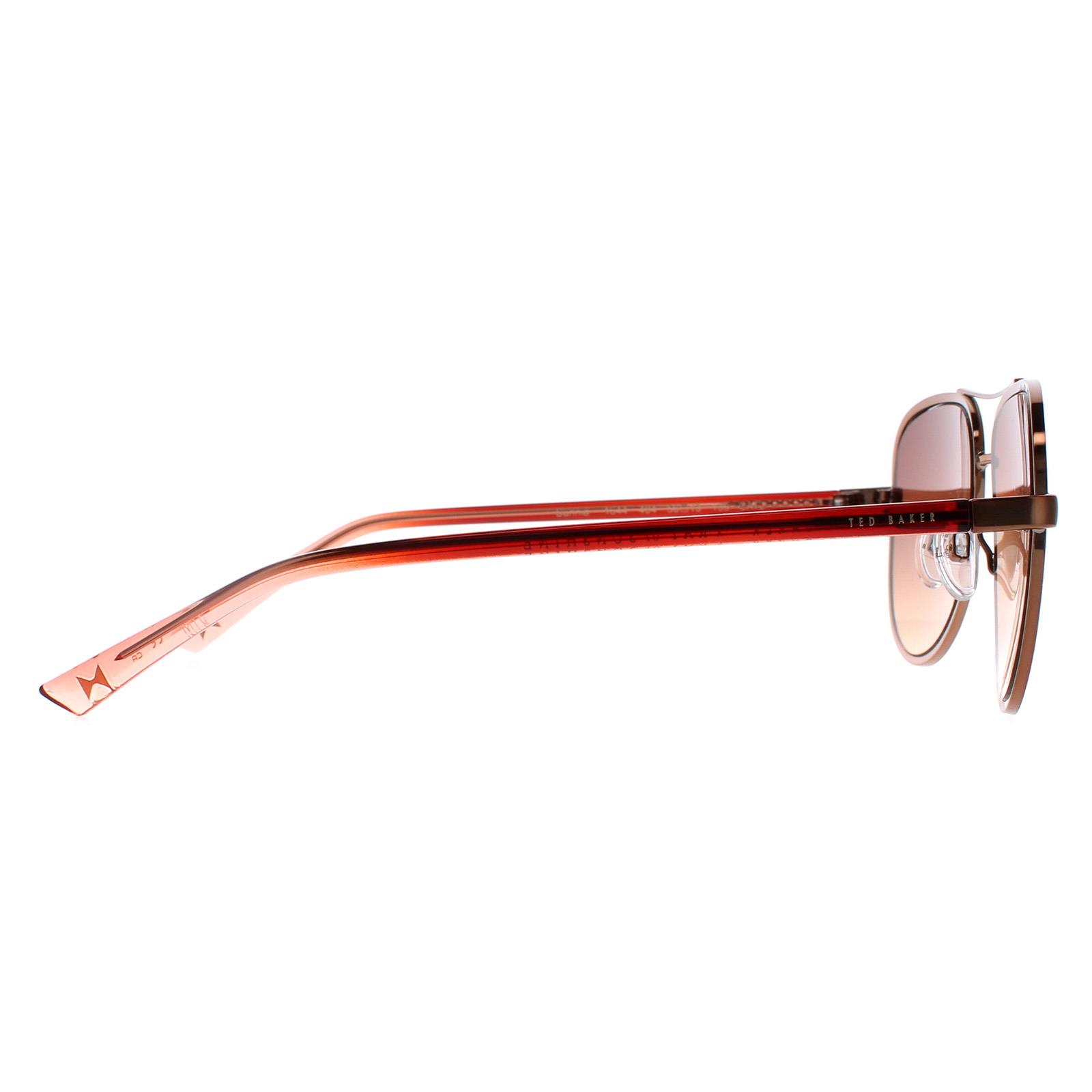 Brown Aviator Copper Brown Brown Gradient TB1644 Sunnia Sunglasses, Image 4 of 4