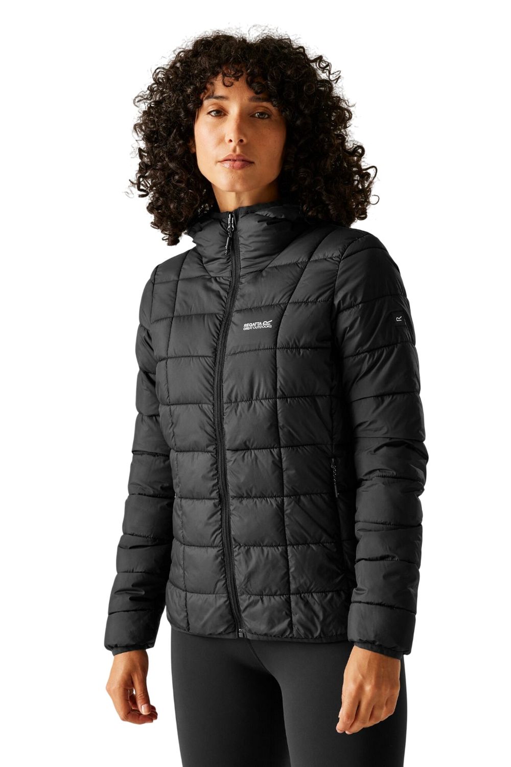 Black Regatta Black Asper Padded Jacket, Image 4 of 6
