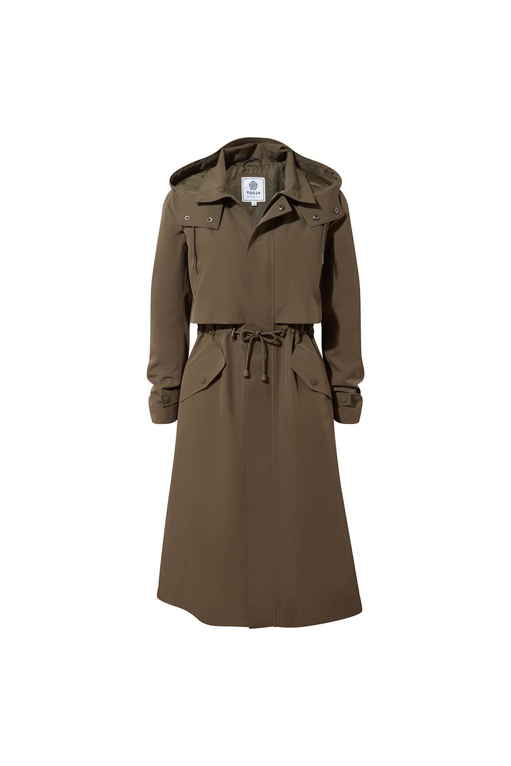 Khaki Alva Waterproof Trench Coat, Image 6 of 6
