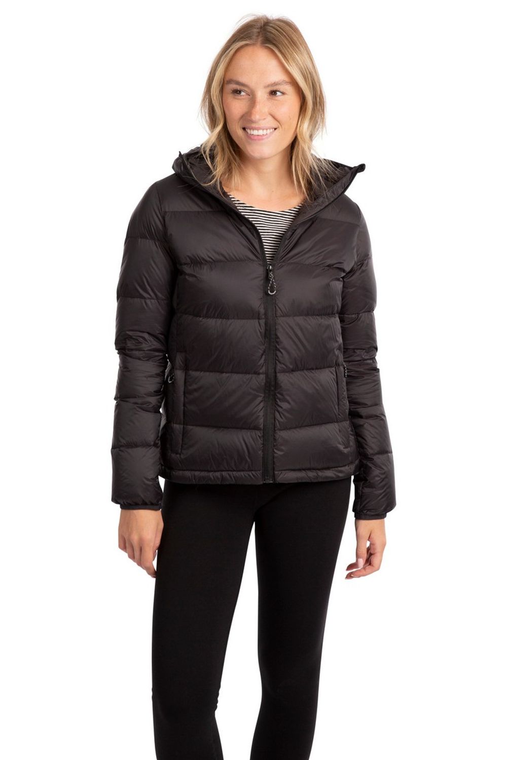 Black Trespass Black Humdrum Packaway Down Jacket, Image 7 of 8