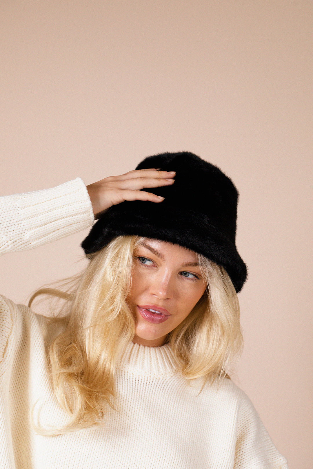Black Soft Bucket Hat, Image 1 of 4