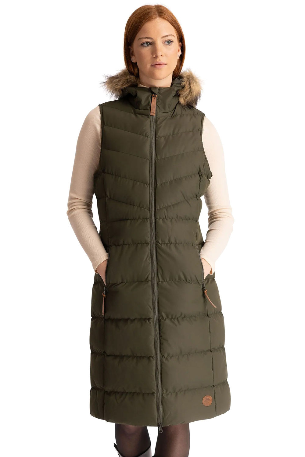 Dark Green Audrey Gilet, Image 4 of 4