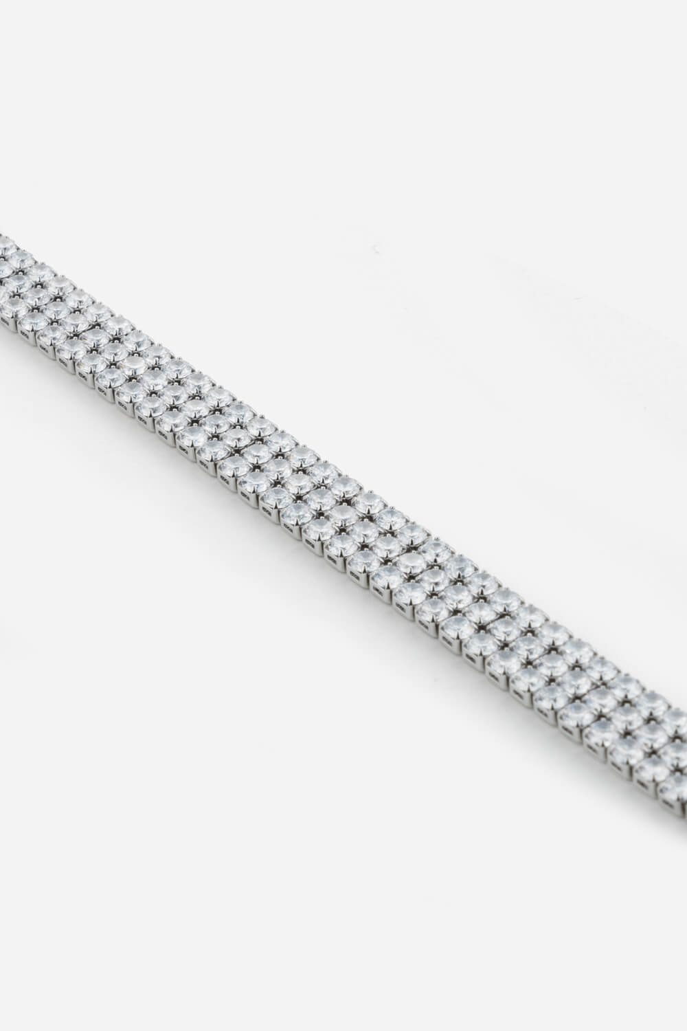 Silver Triple Layer Tennis Bracelet, Image 3 of 2