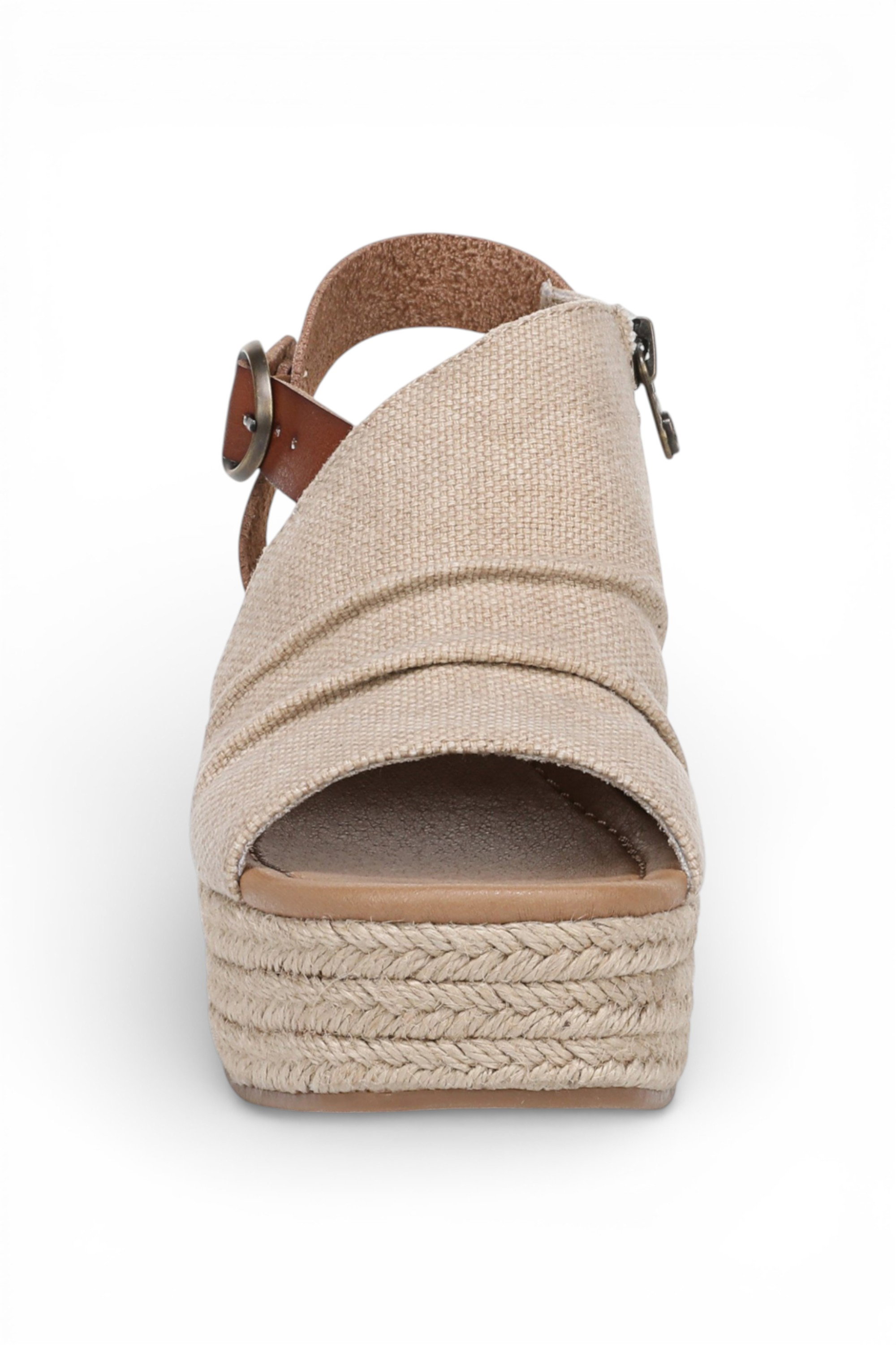 Beige Blowfish Malibu Beige Womens "Amira" Wedge Slingbacks Heel Sandals, Image 4 of 6
