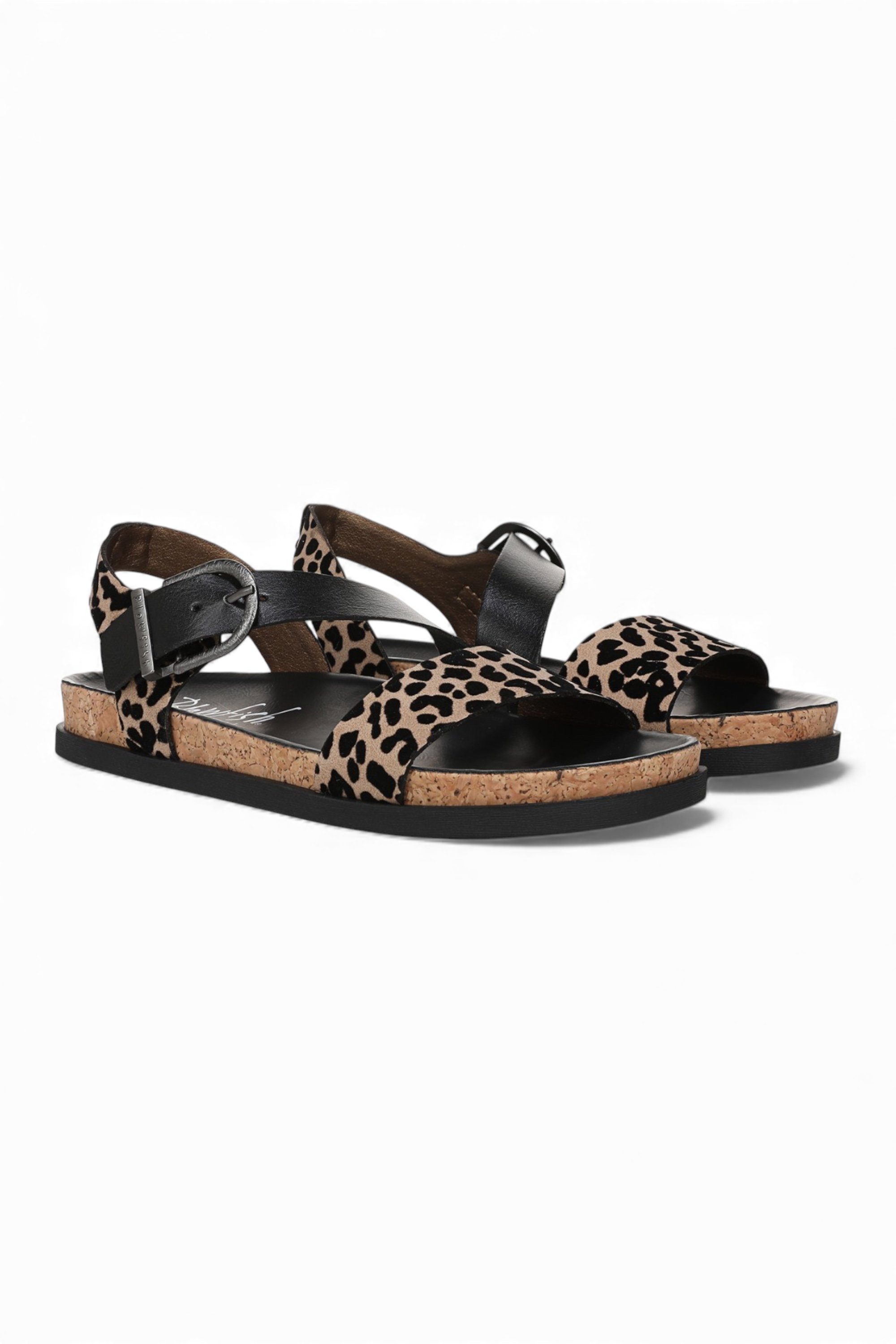 Brown Womens "Lance" Footbed Strappy Flat Sandals, Image 2 of 6