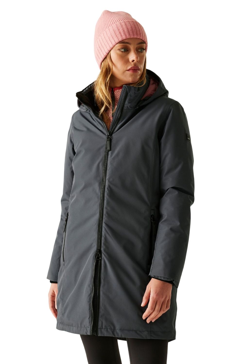 Grey Marron Insulated Waterproof Jacket, Image 4 of 6