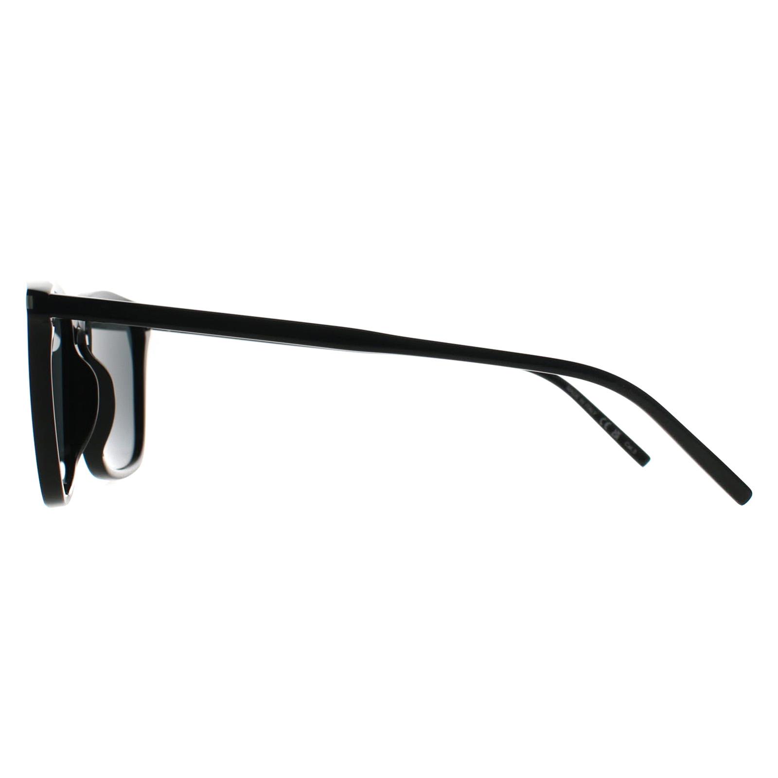 Black Saint Laurent Black Square Shiny Black Grey SL 851, Image 3 of 3