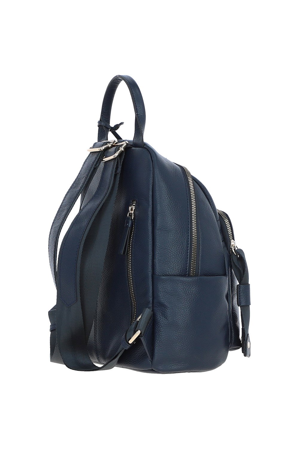Navy 'Lusso Legato' Real Leather Backpack, Image 4 of 4