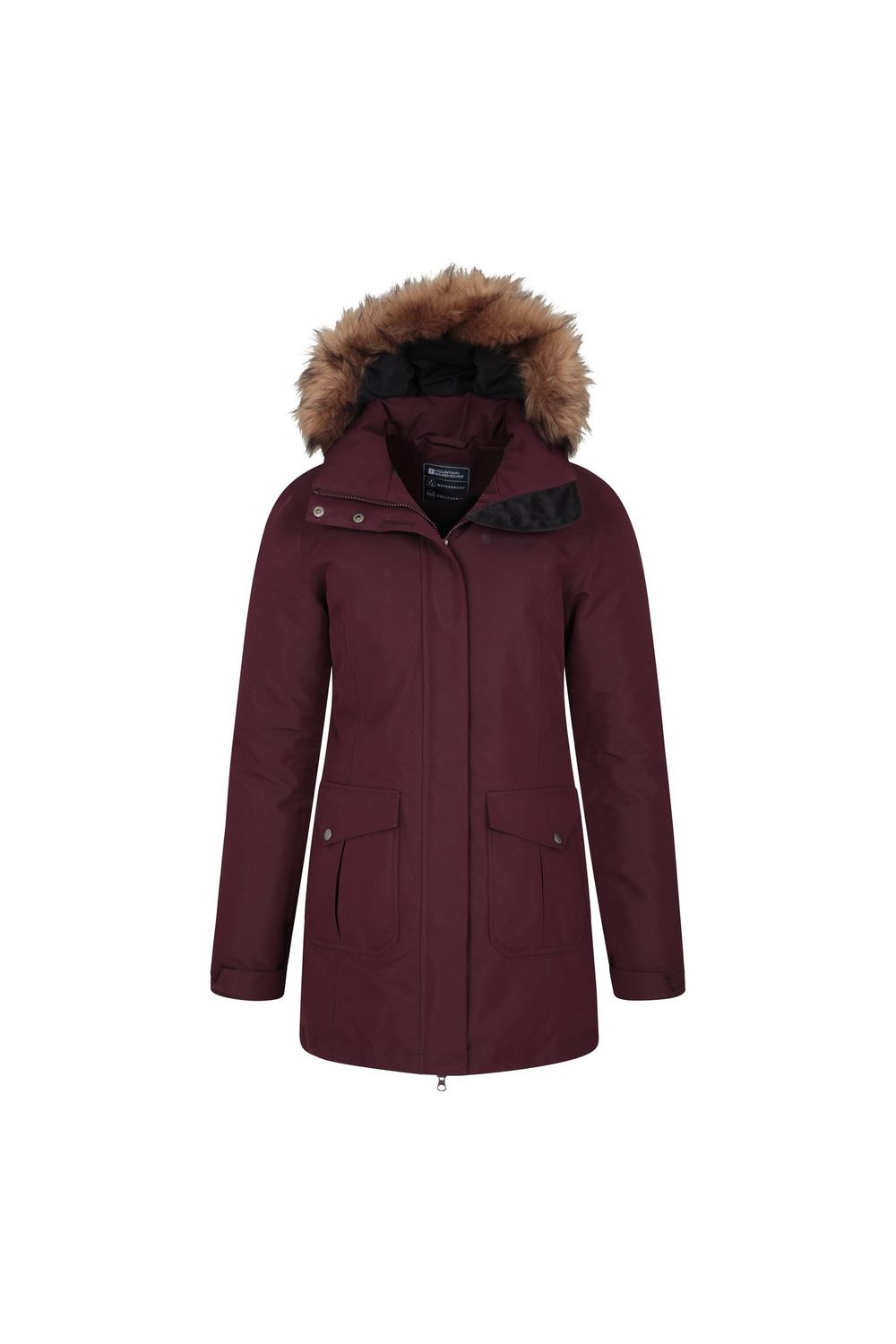 Burgundy Tarka II Long Padded Jacket, Image 5 of 5